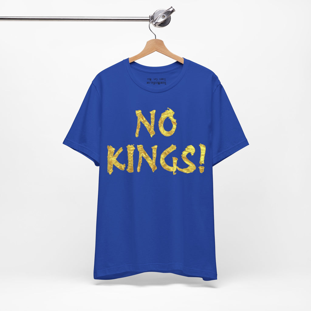 NO KINGS GOLD T-SHIRT/TRUE ROYAL