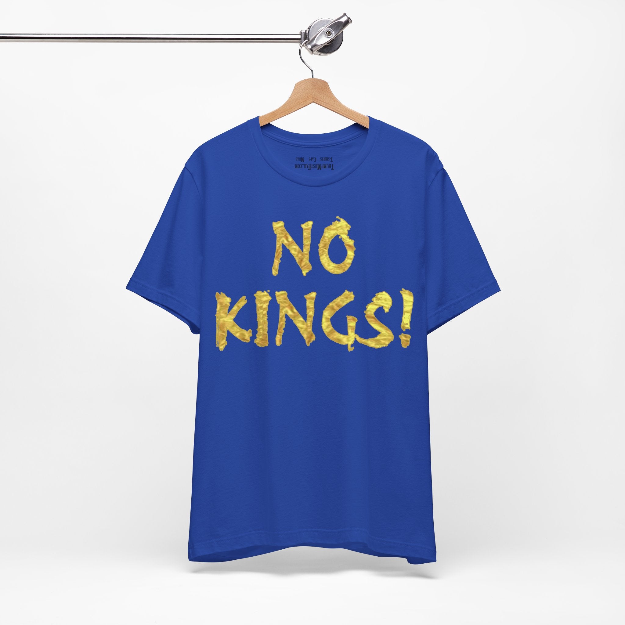 NO KINGS GOLD T-SHIRT/TRUE ROYAL