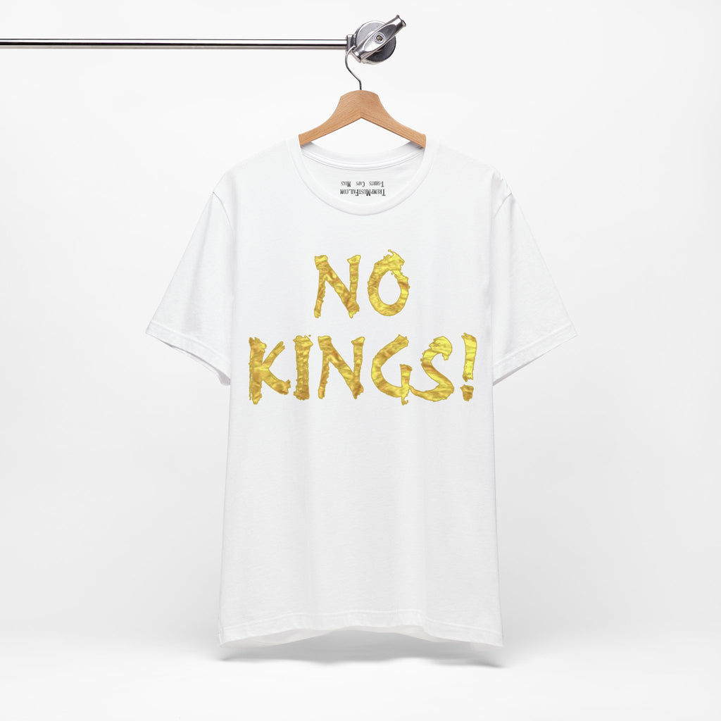 NO KINGS GOLD T-SHIRT/WHITE