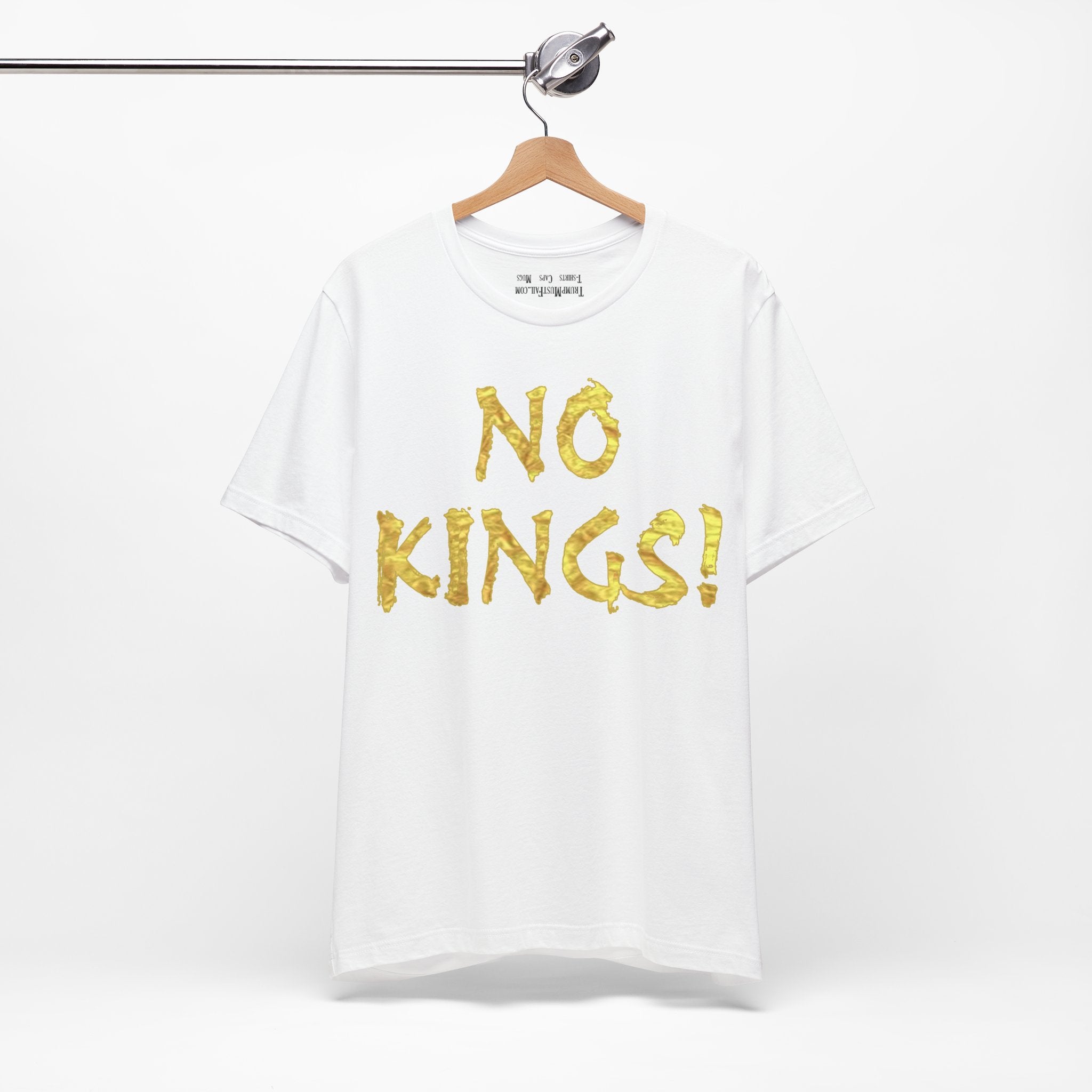NO KINGS GOLD T-SHIRT/WHITE