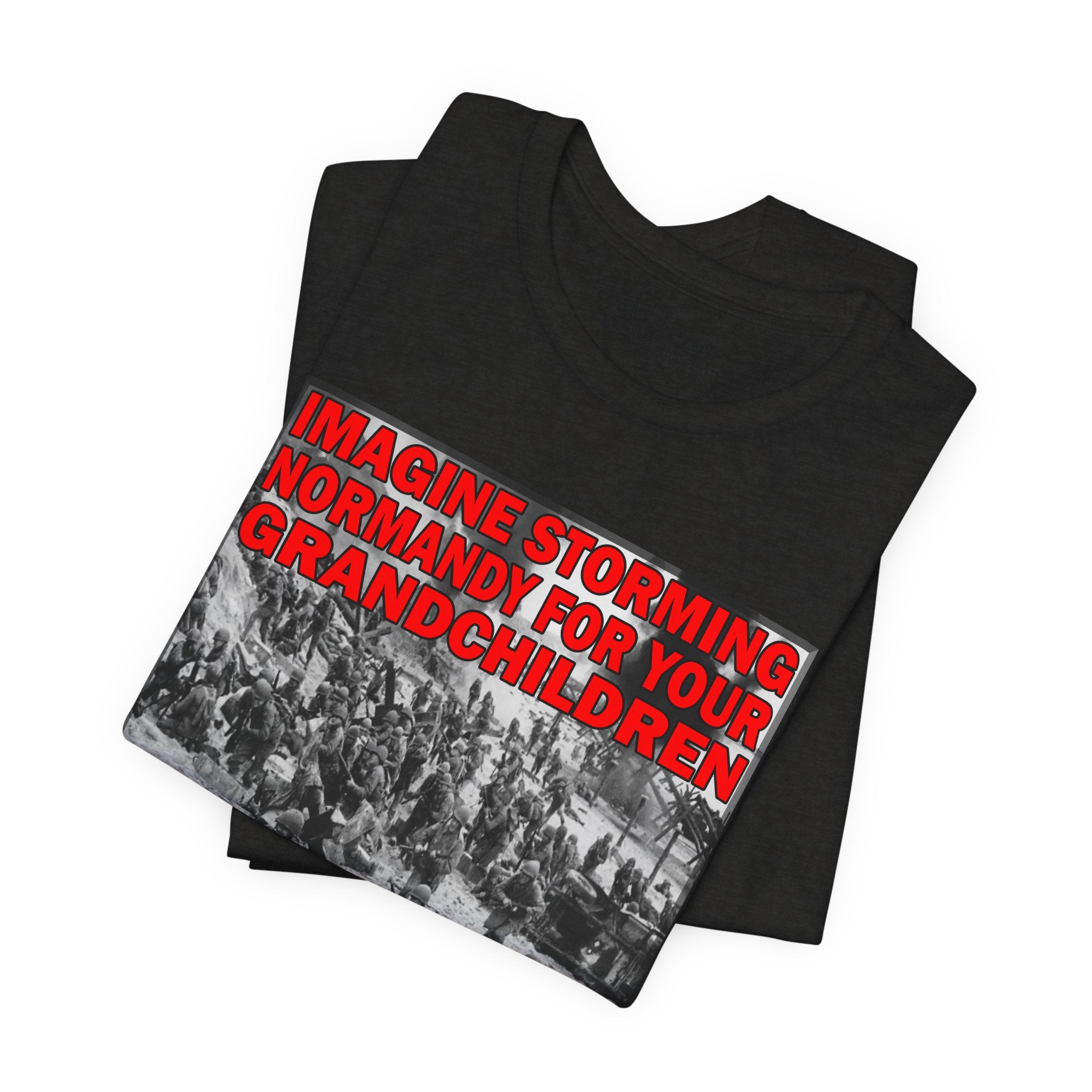 NORMANDY T-SHIRT/BLACK HEATHER
