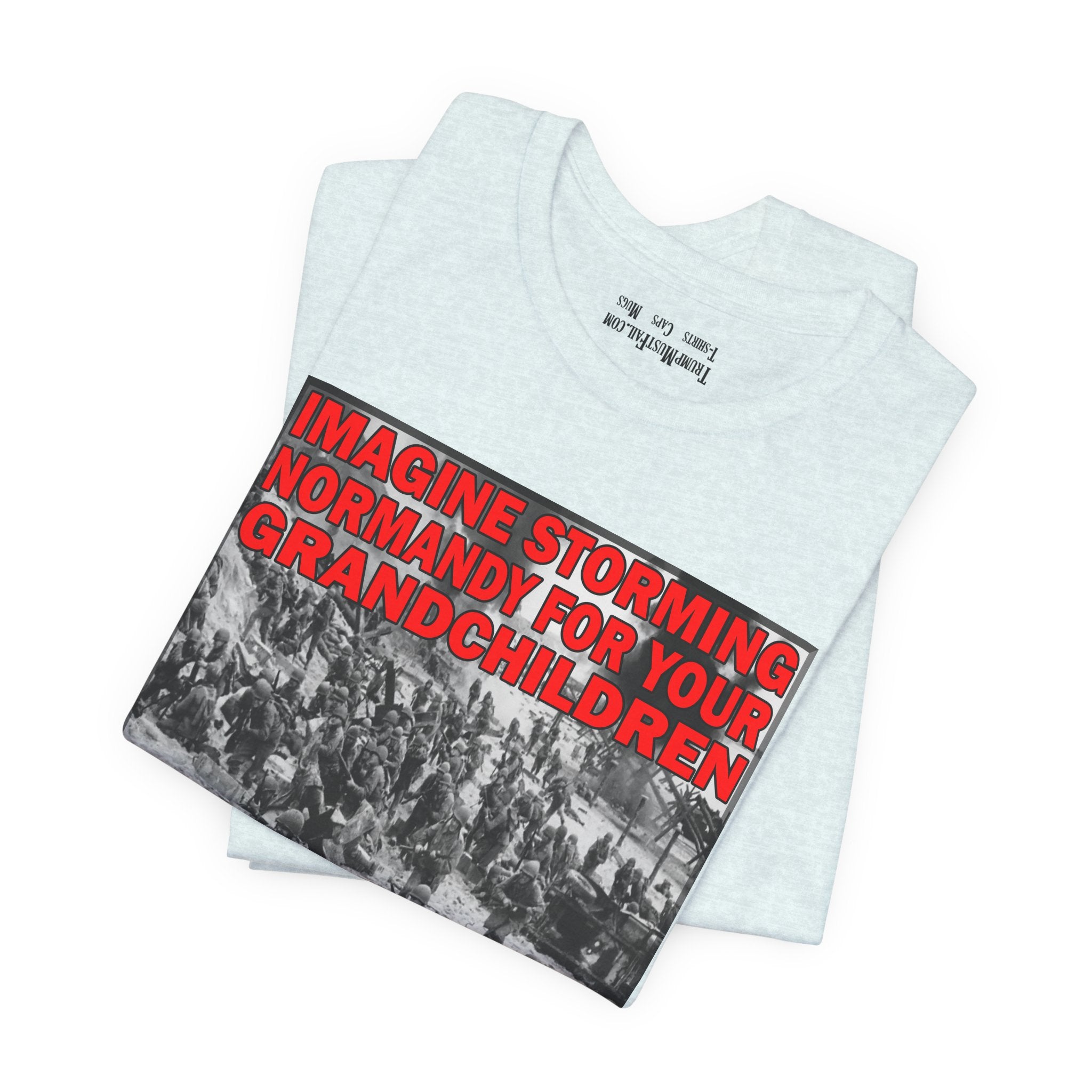 NORMANDY T-SHIRT/HEATHER ICE BLUE
