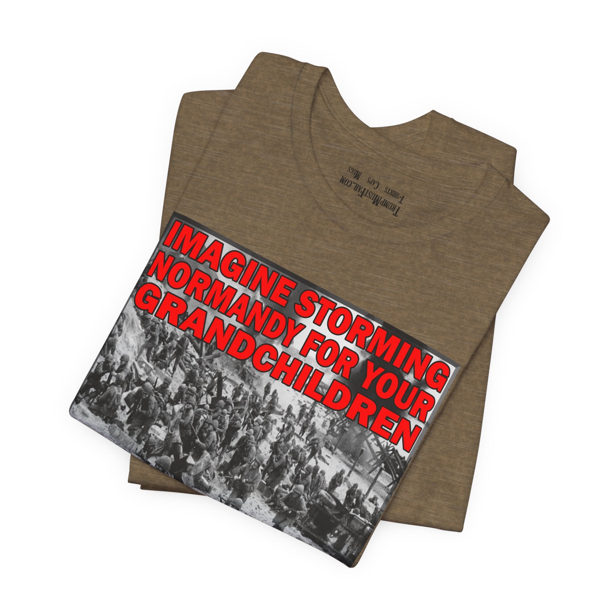 NORMANDY T-SHIRT/HEATHER OLIVE