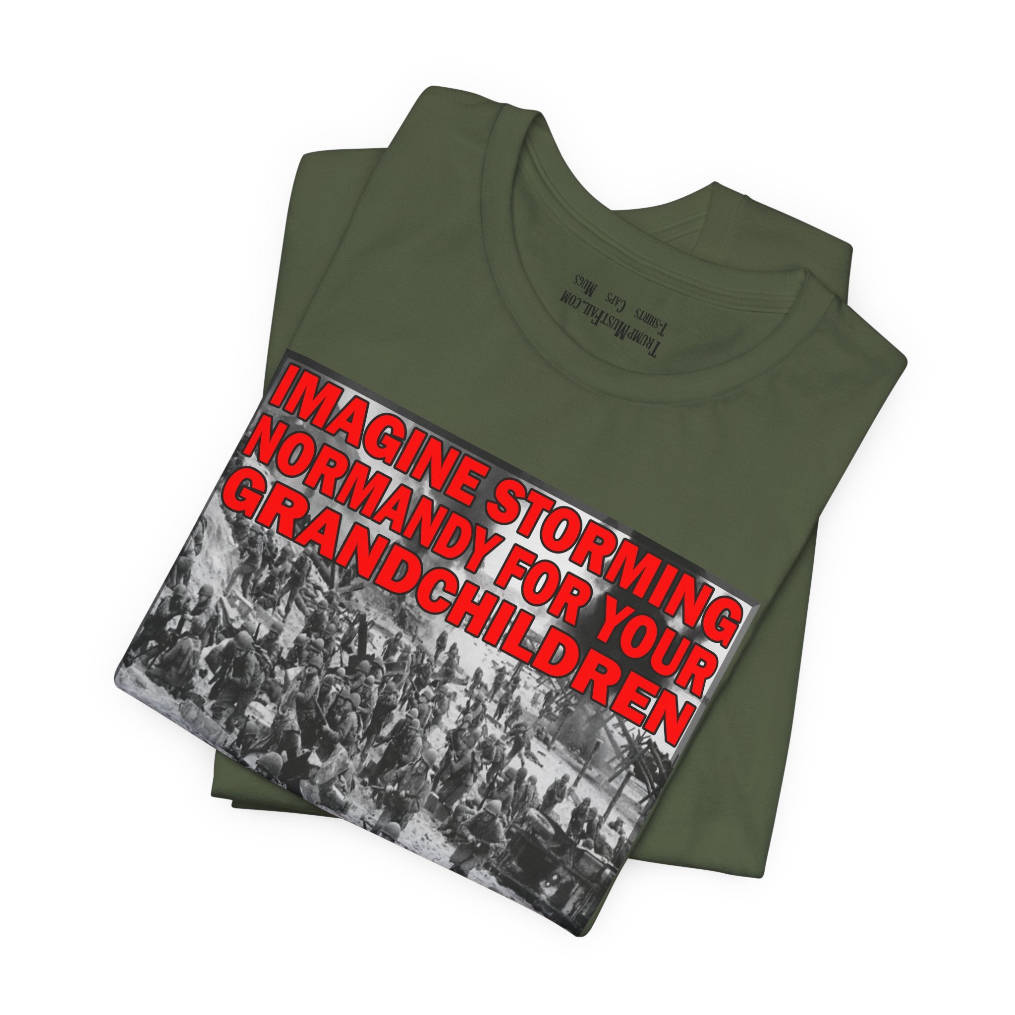 NORMANDY T-SHIRT/MILITARY GREEN