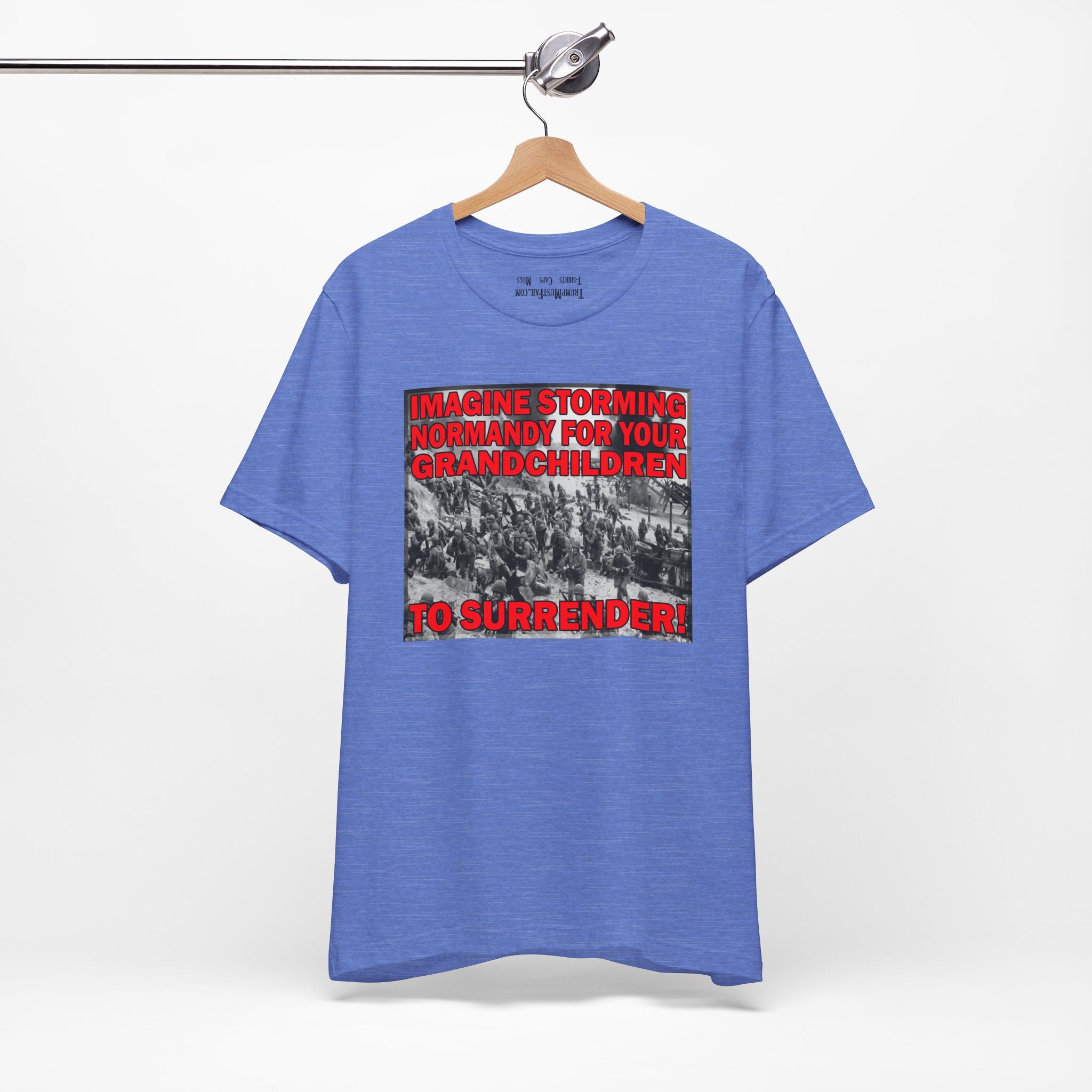 NORMANDY T-SHIRT/HEATHER COLUMBIA BLUE