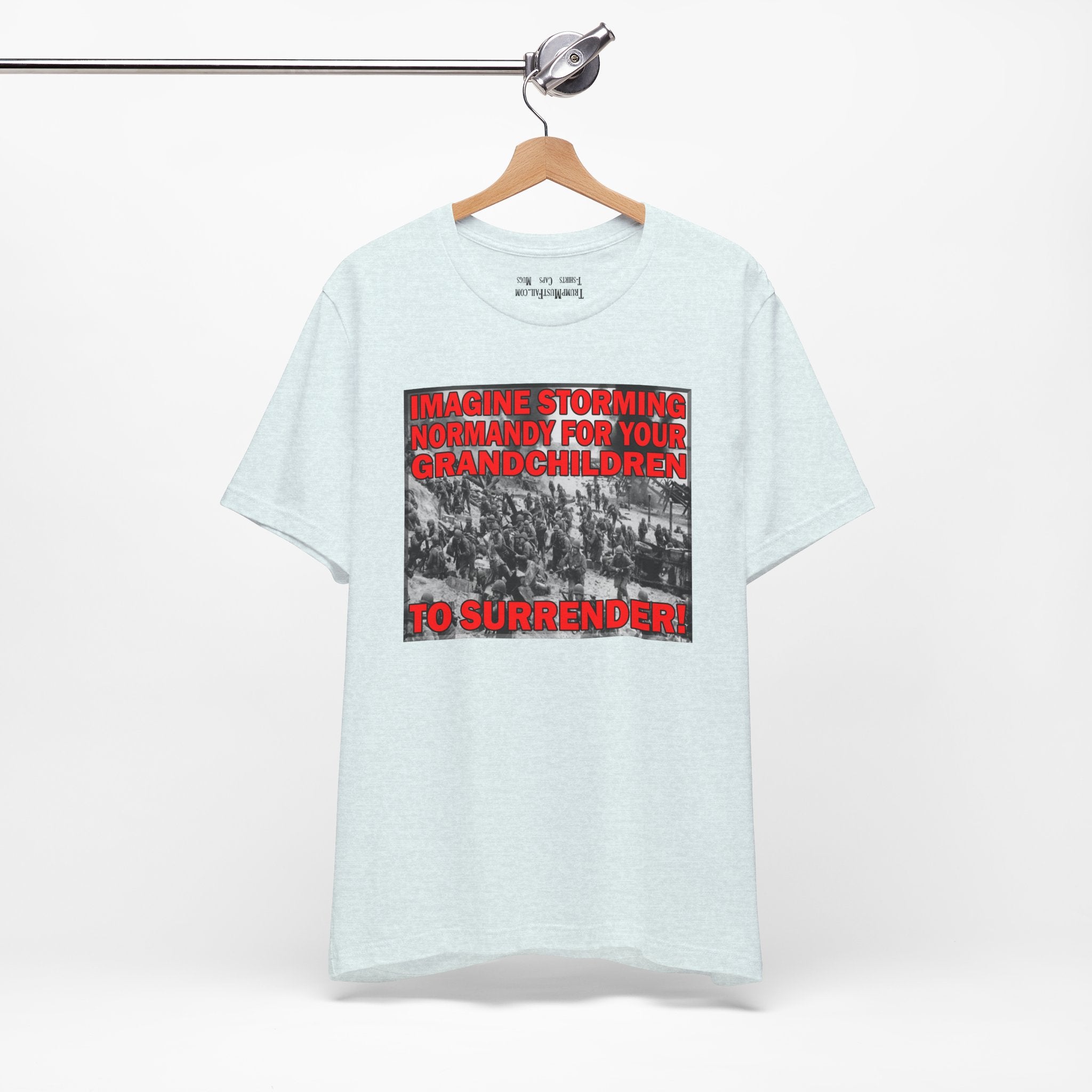 NORMANDY T-SHIRT/HEATHER ICE BLUE