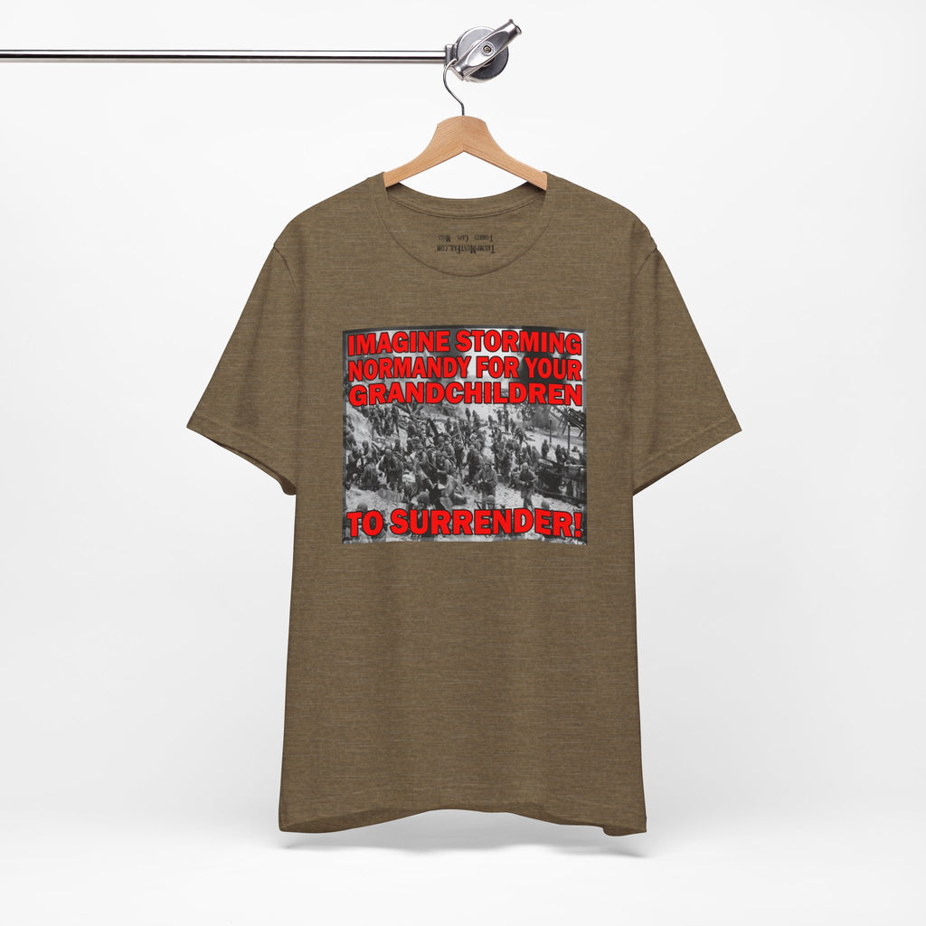 NORMANDY T-SHIRT/HEATHER OLIVE