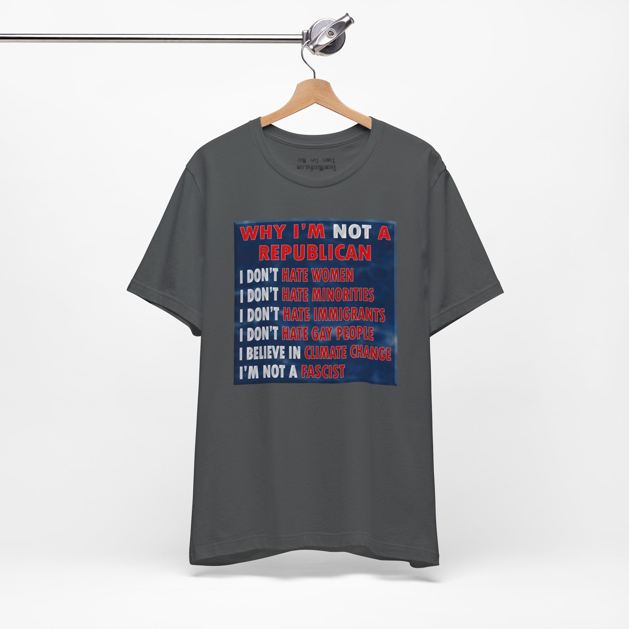 NOT REPUBLICAN T-SHIRT/ASPHALT