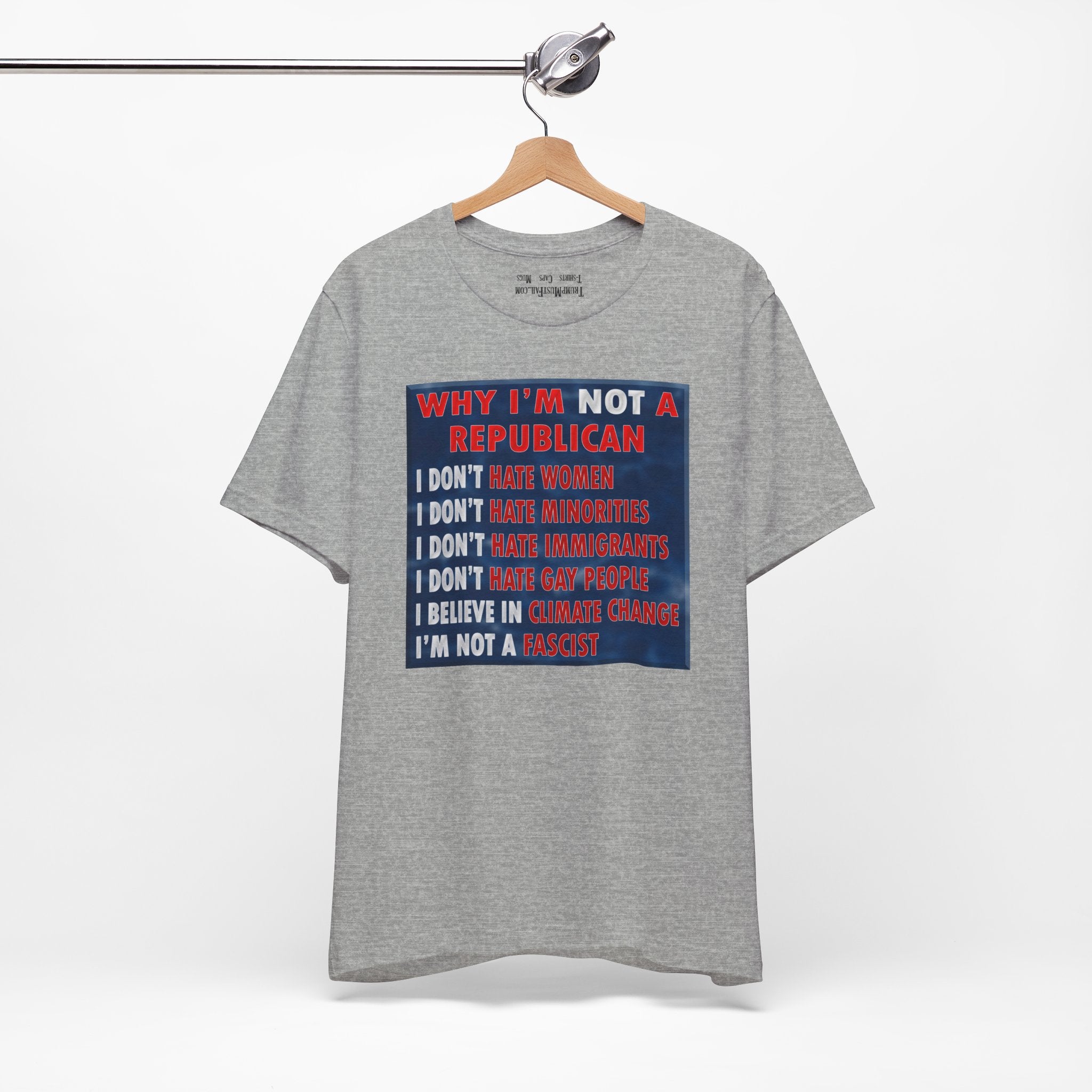 NOT REPUBLICAN T-SHIRT/ATHLETIC HEATHER