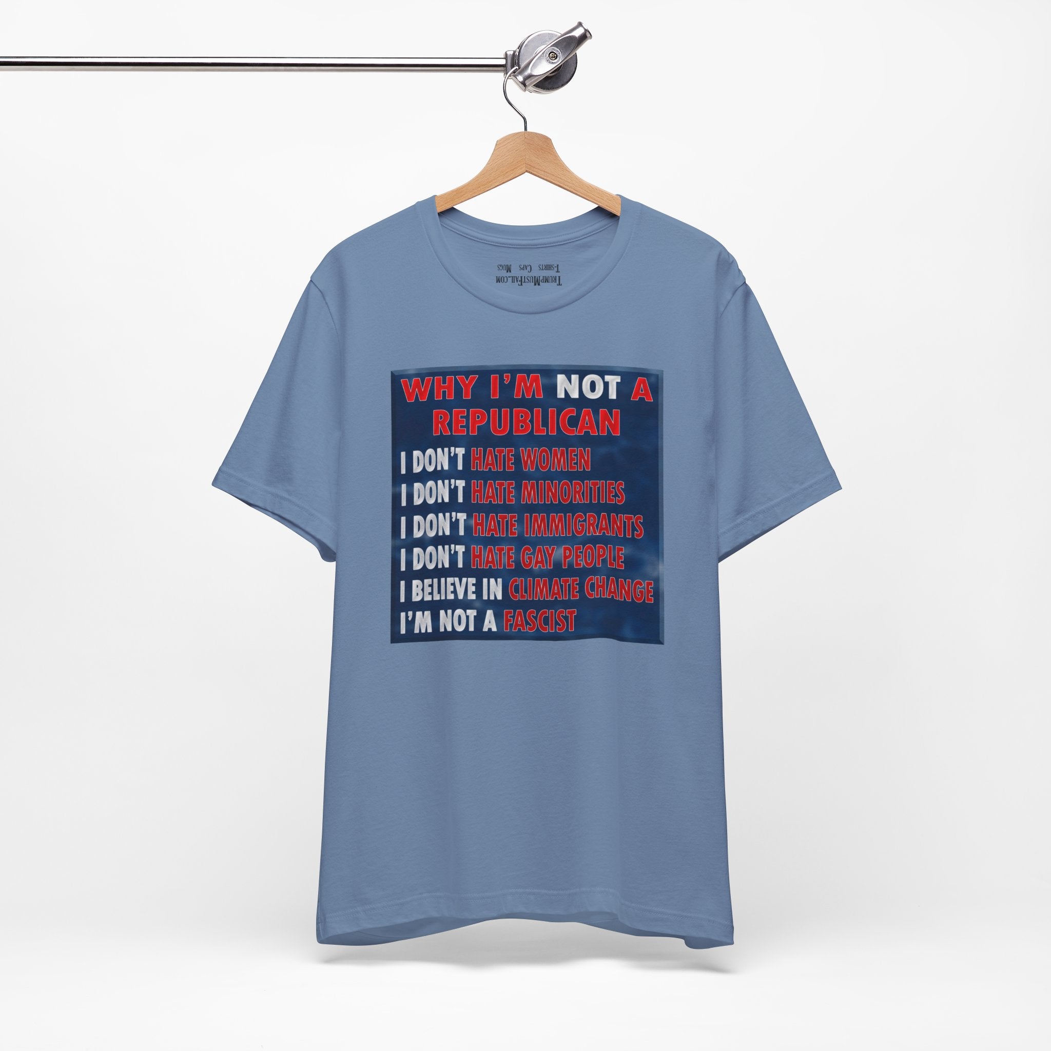 NOT REPUBLICAN T-SHIRT/STEEL BLUE