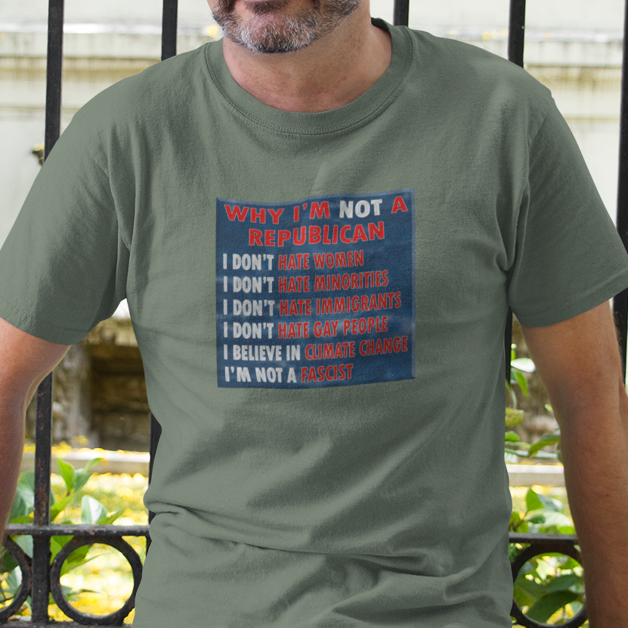 NOT REPUBLICAN T-SHIRT/ATHLETIC HEATHER