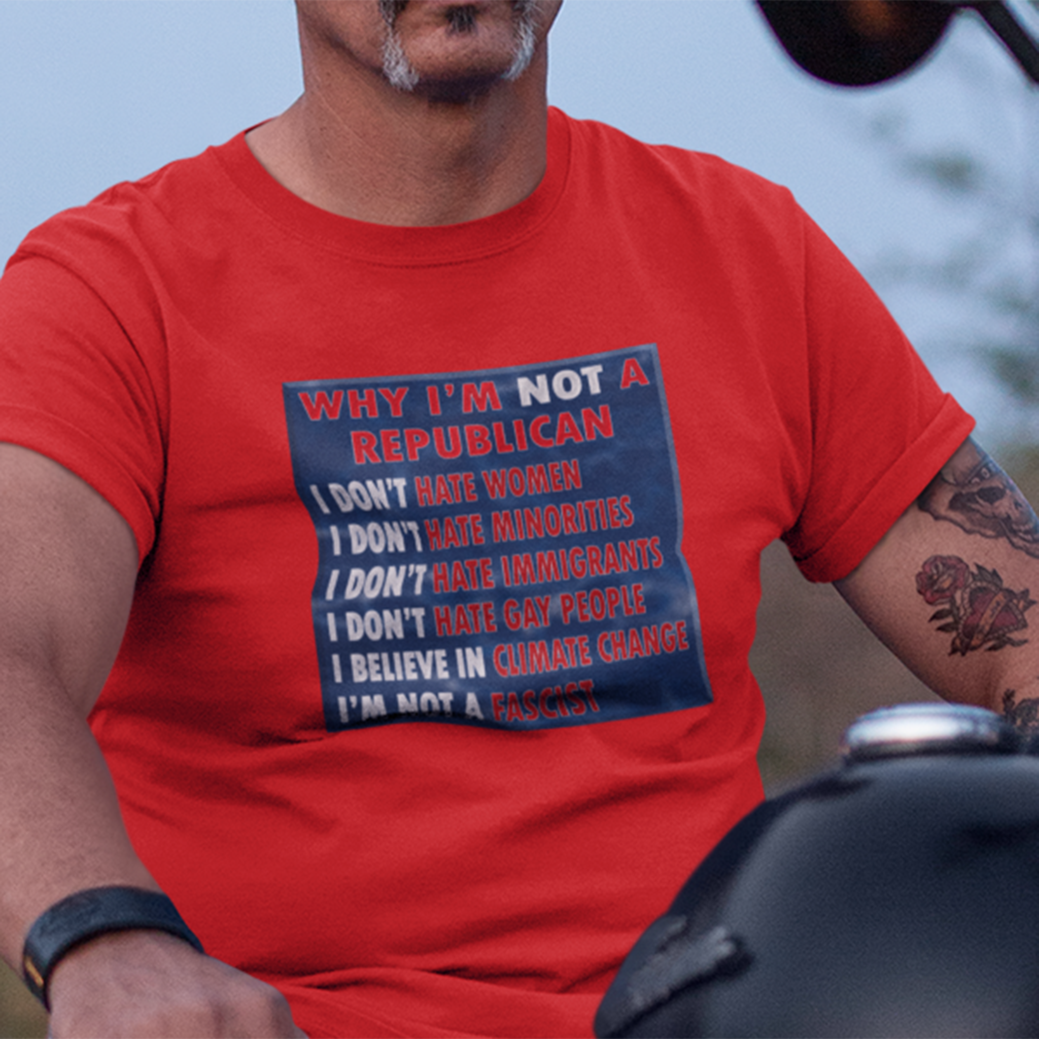 NOT REPUBLICAN T-SHIRT/RED