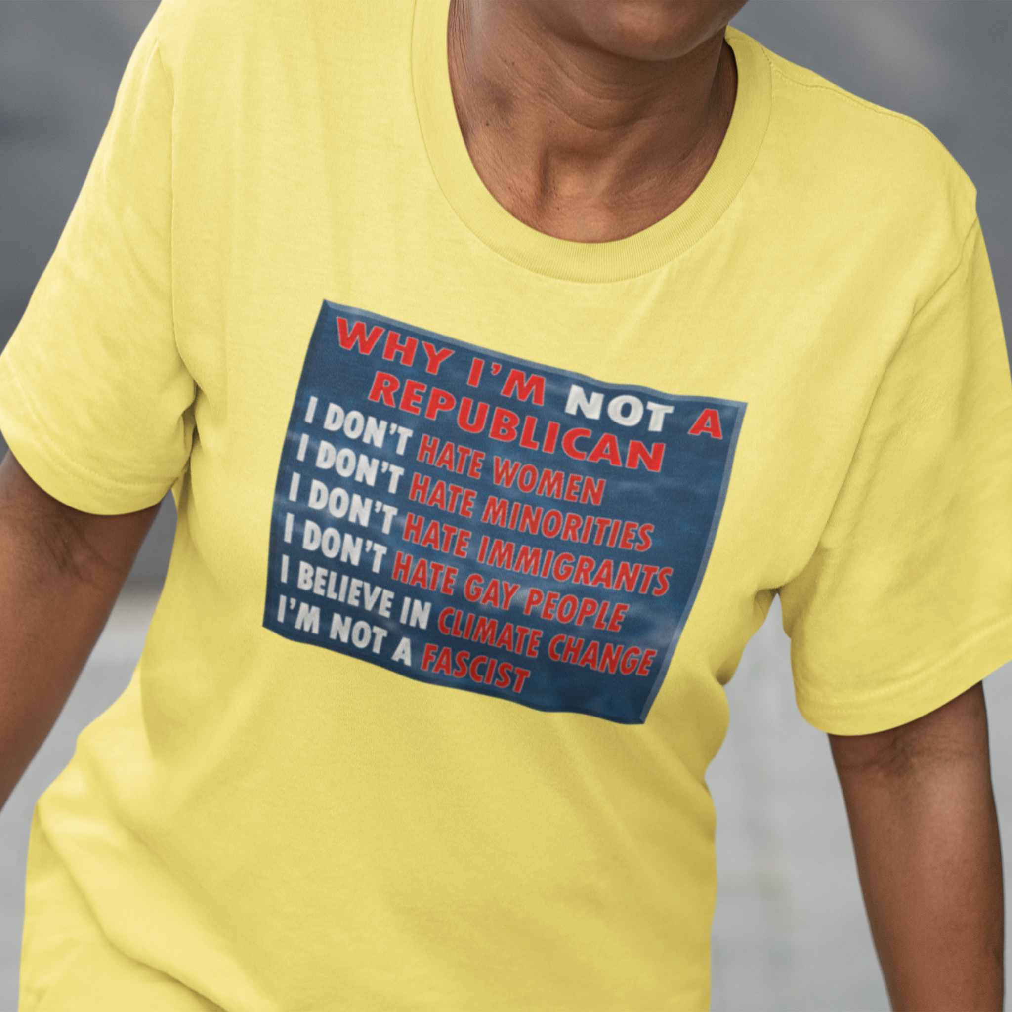 NOT REPUBLICAN T-SHIRT/YELLOW