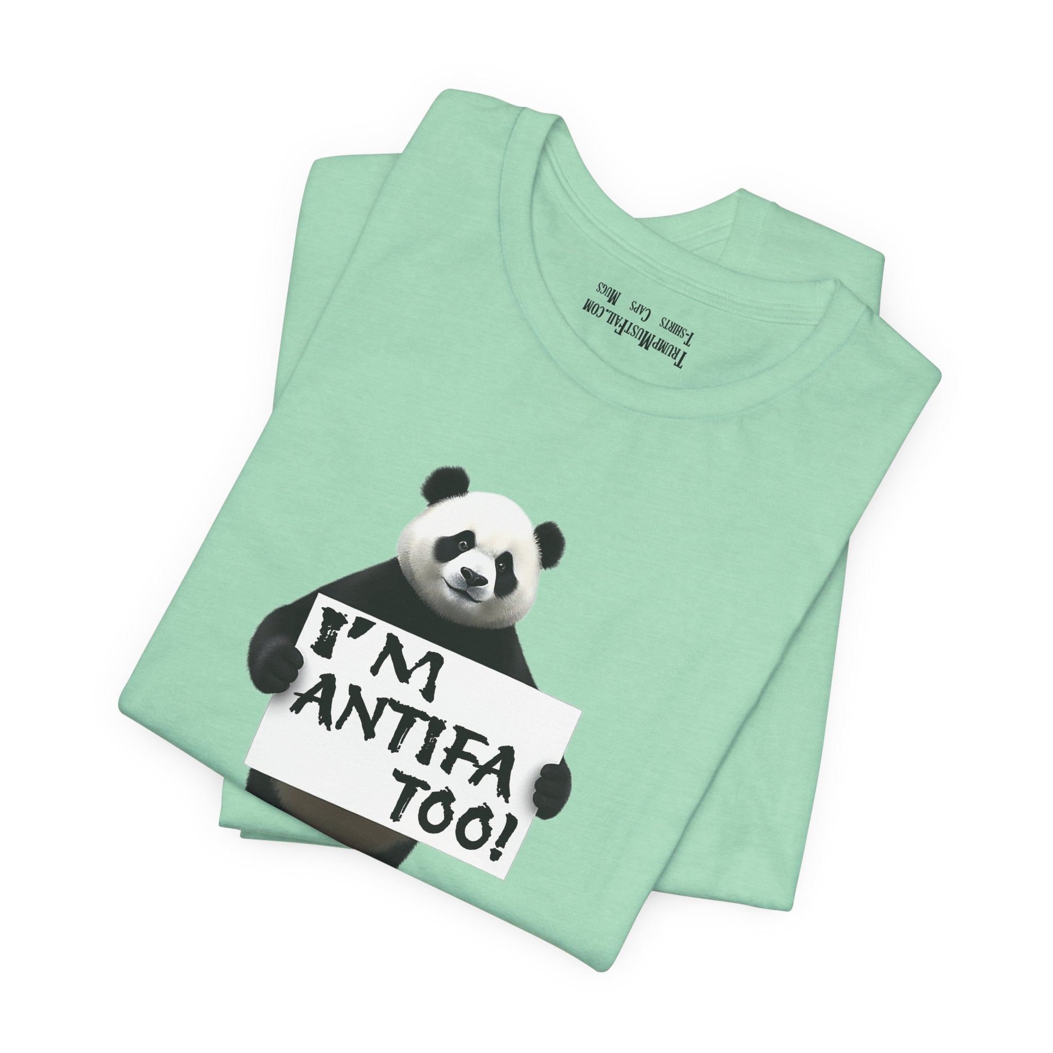 I'M ANTIFA TOO T-SHIRT/HEATHER MINT