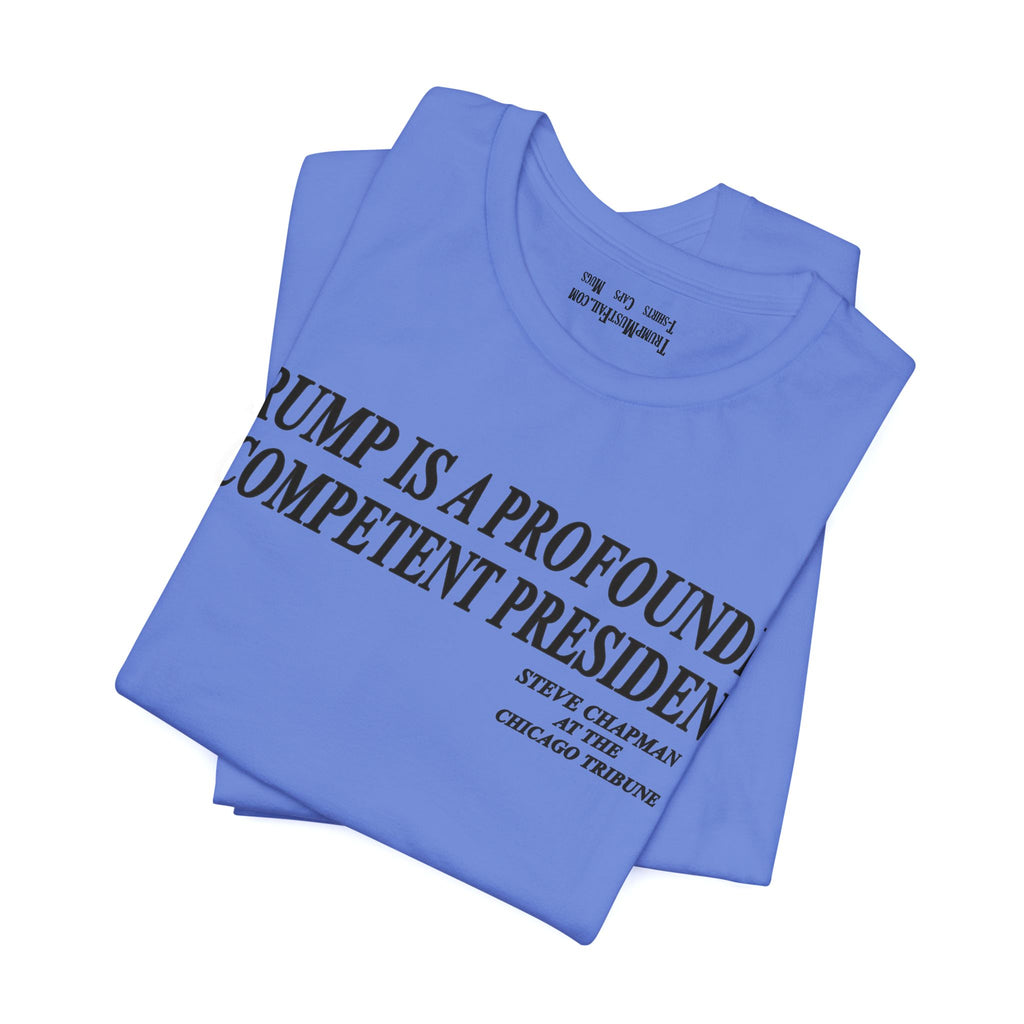 PROFOUNDLY INCOMPETENT T-SHIRT/HEATHER COLUMBIA BLUE