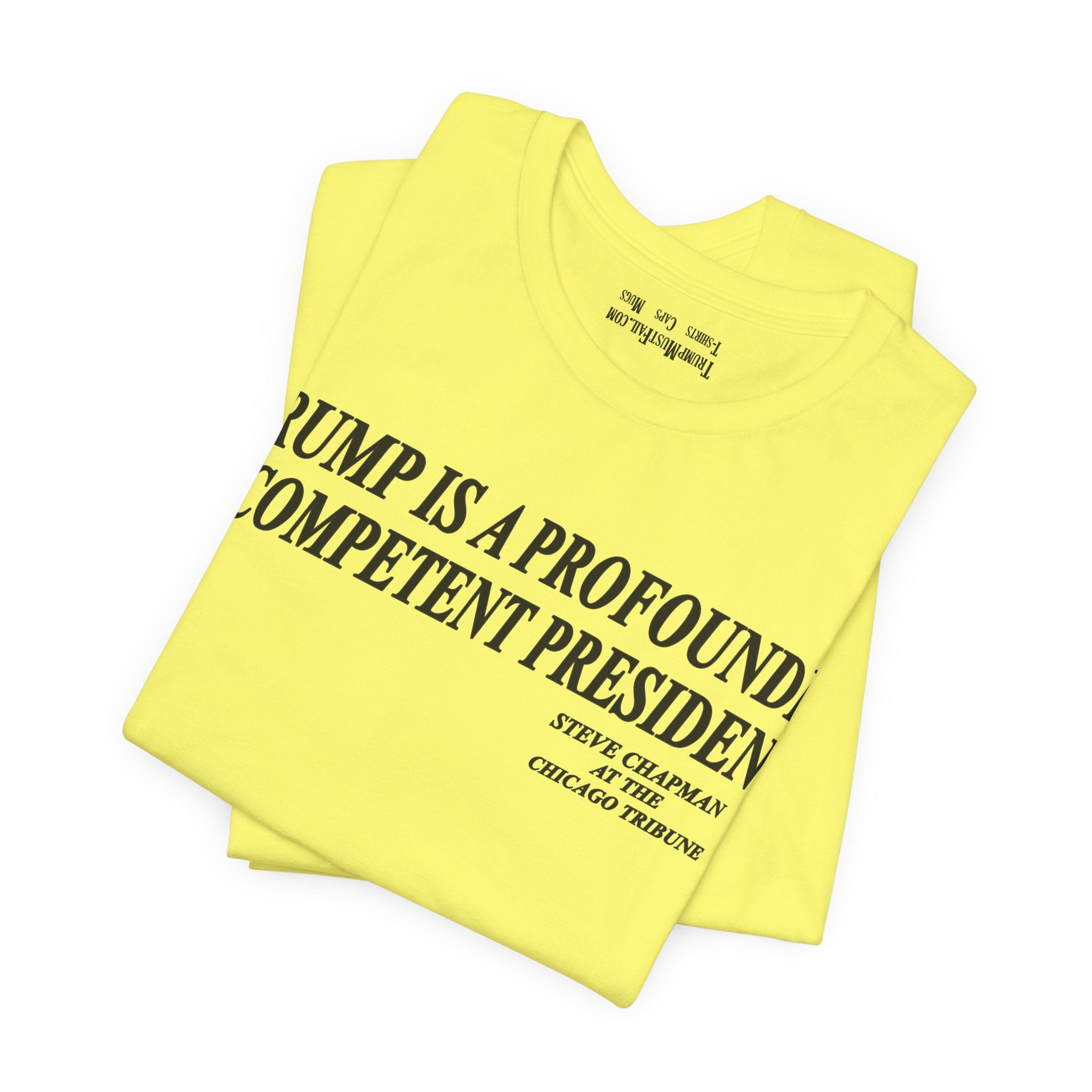 PROFOUNDLY INCOMPETENT T-SHIRT/YELLOW