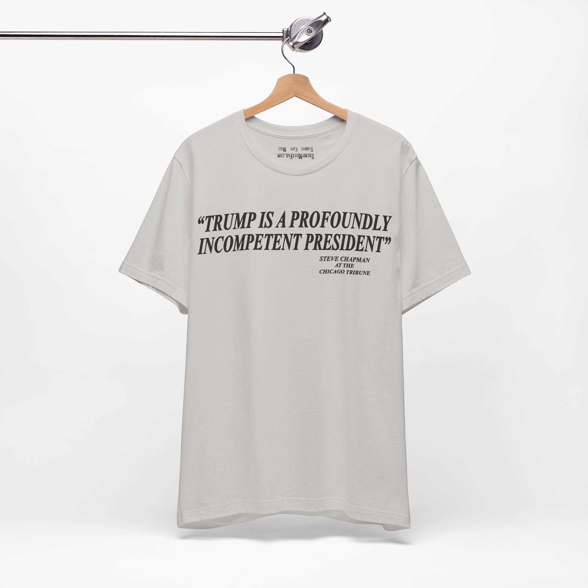 PROFOUNDLY INCOMPETENT T-SHIRT/SILVER