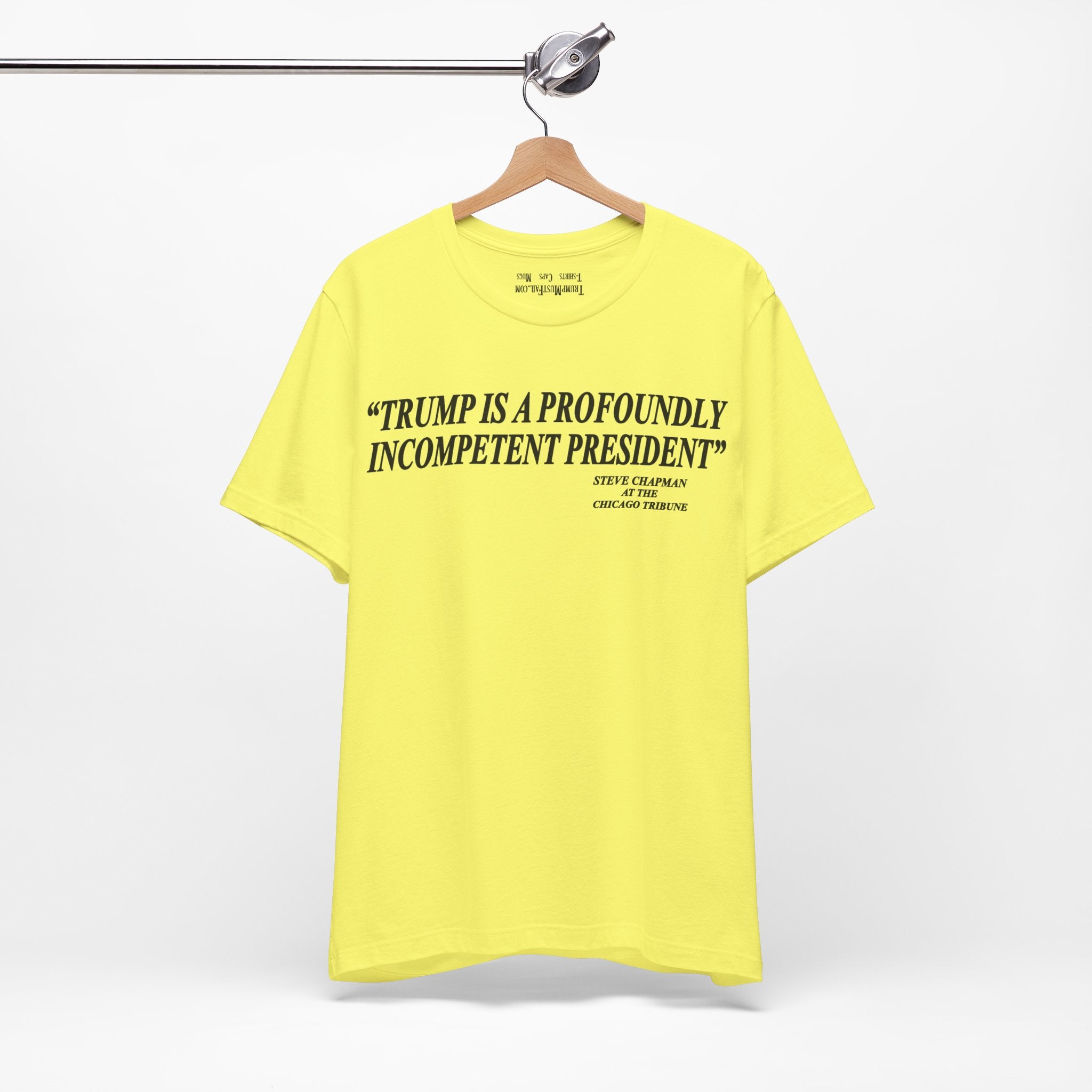 PROFOUNDLY INCOMPETENT T-SHIRT/YELLOW