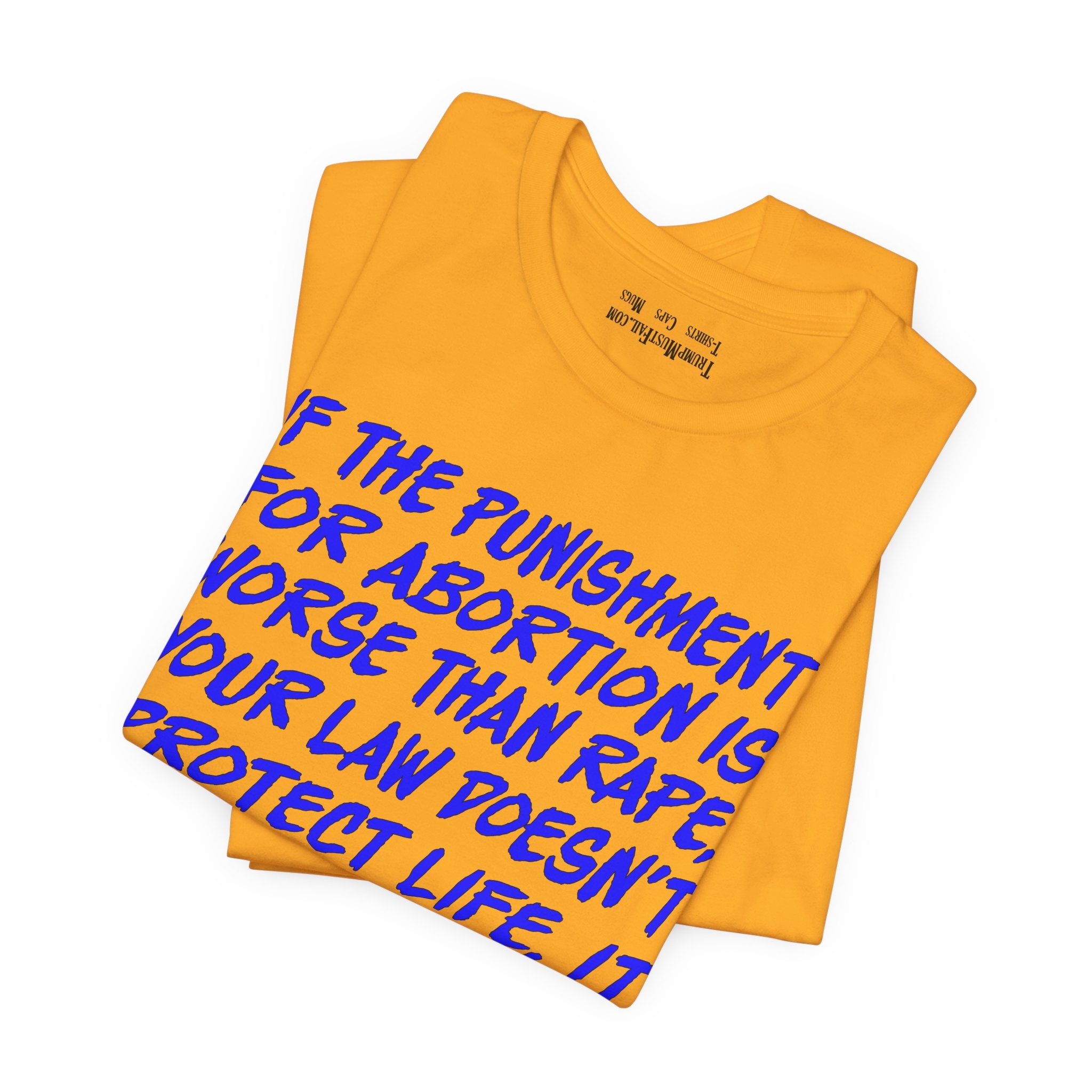 PUNISHMENT T-SHIRT/GOLD