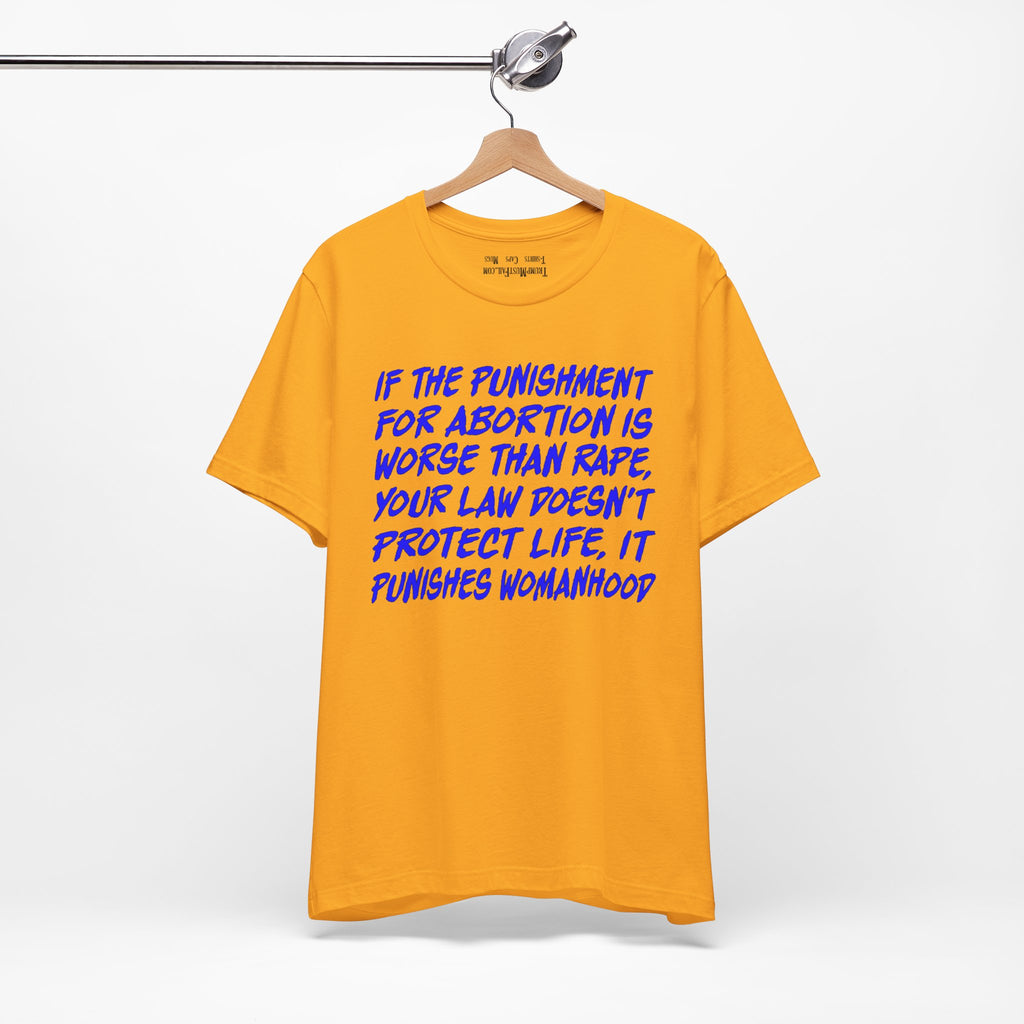 PUNISHMENT T-SHIRT/GOLD