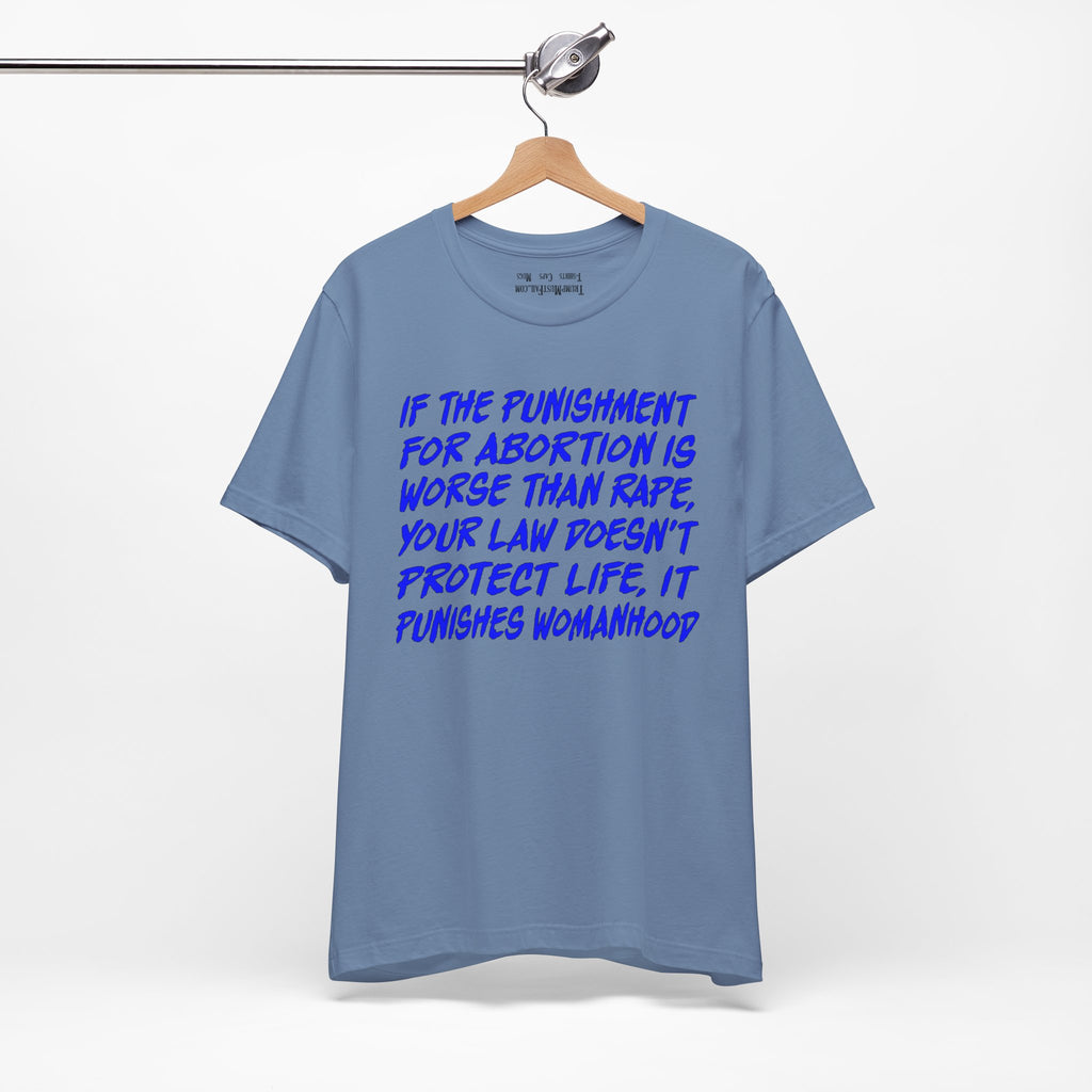 PUNISHMENT T-SHIRT/STEEL BLUE