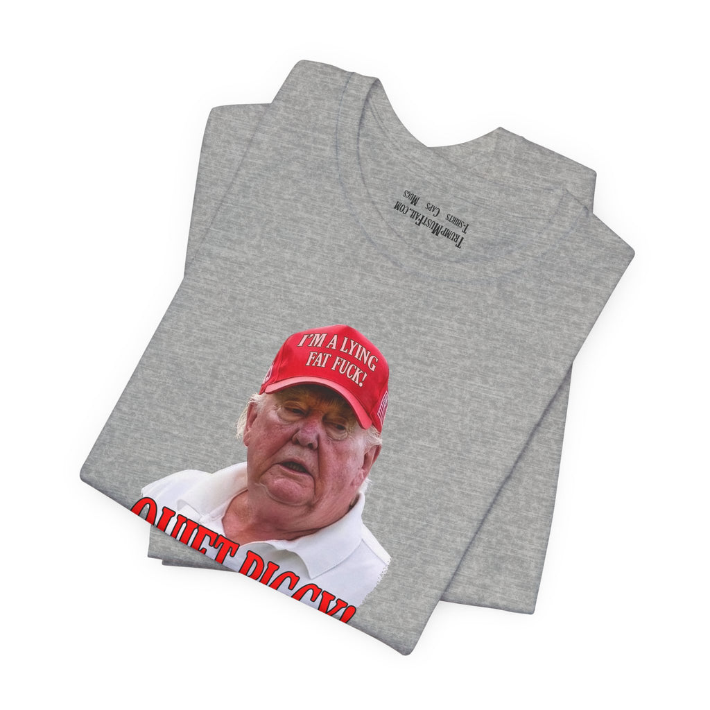 QUITE PIGGY T-SHIRT/ATHLETIC HEATHER