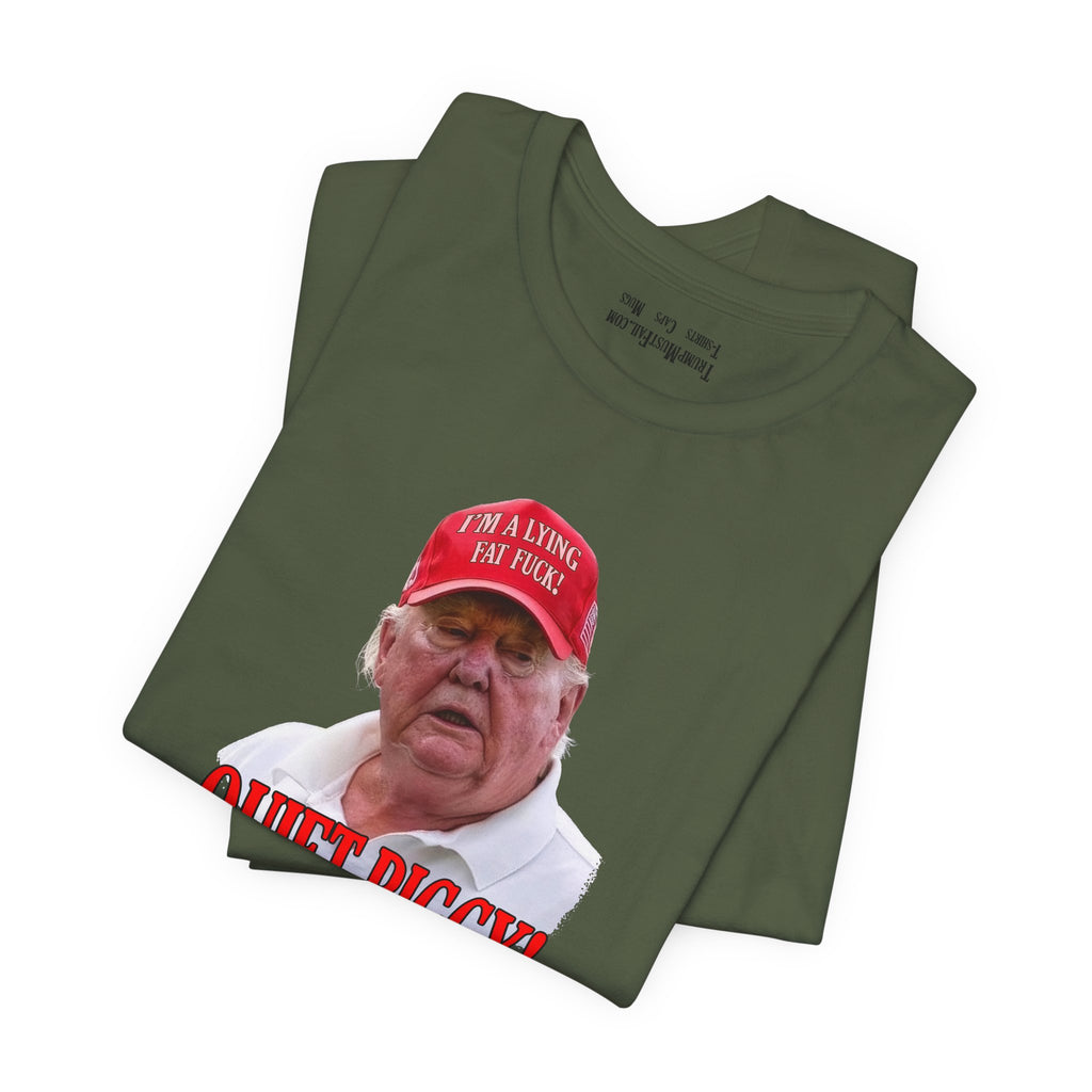 QUITE PIGGY T-SHIRT/MILITARY GREEN