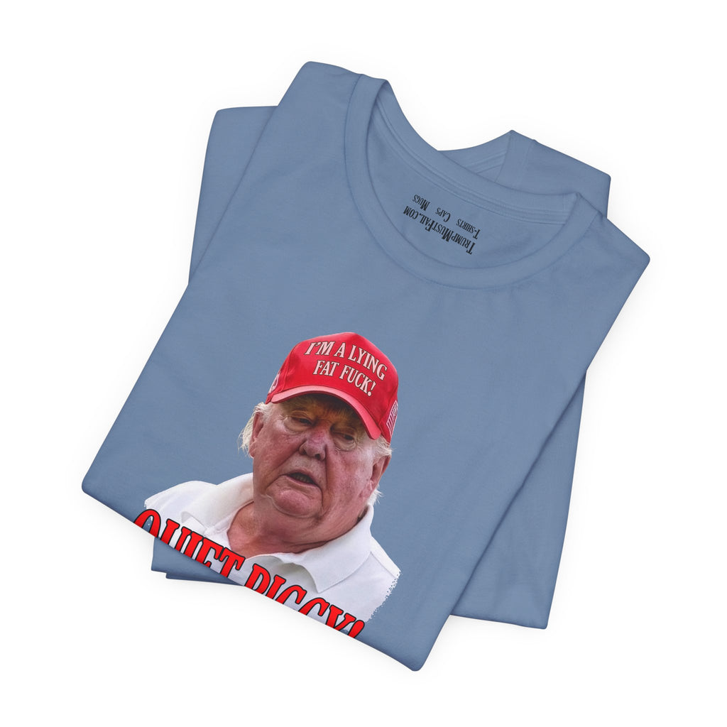 QUITE PIGGY T-SHIRT/STEEL BLUE