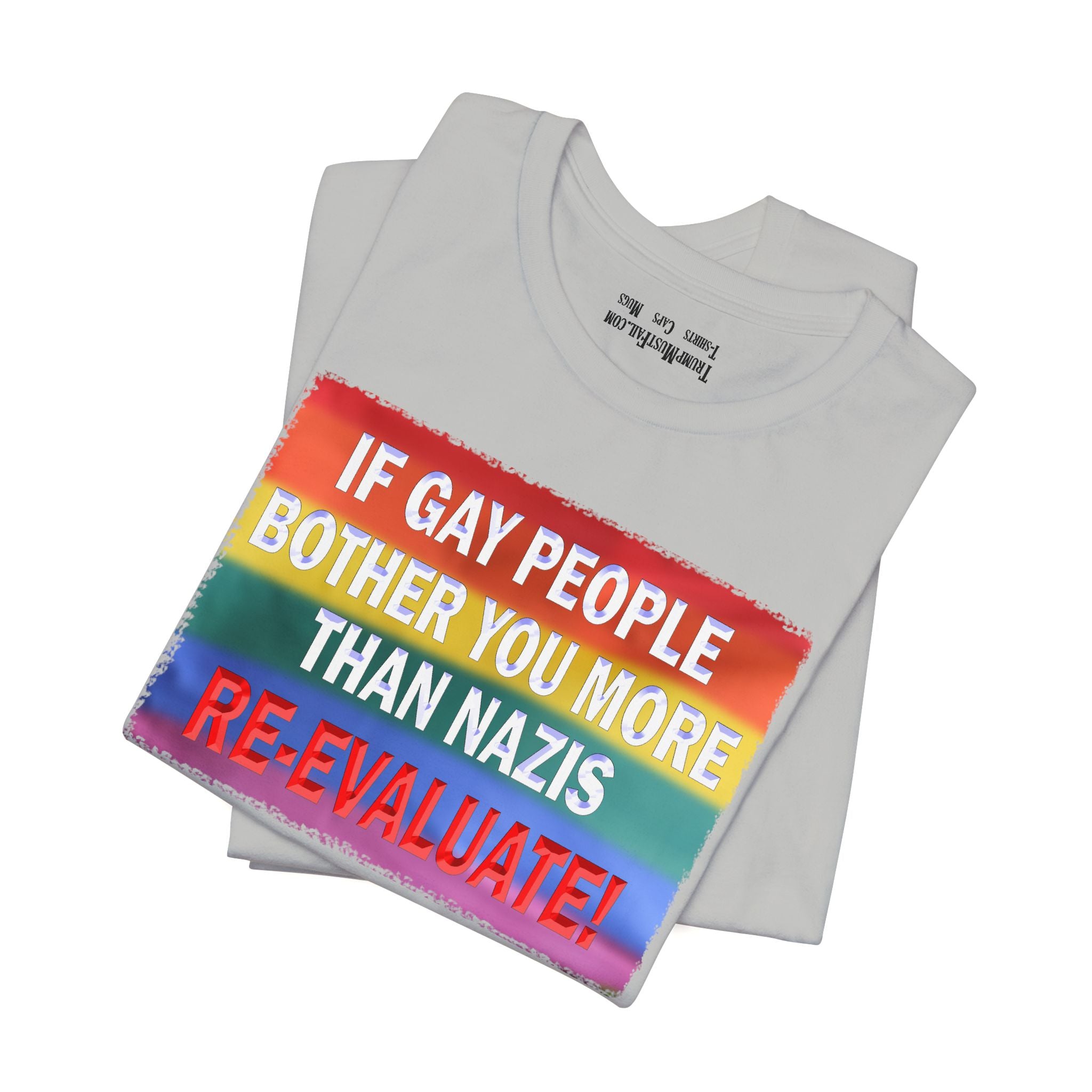 RE-EVALUATE T-SHIRT/ATHLETIC HEATHER