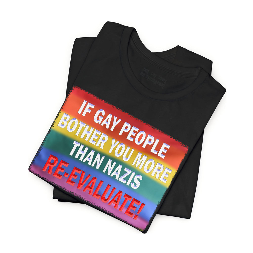 RE-EVALUATE T-SHIRT/BLACK