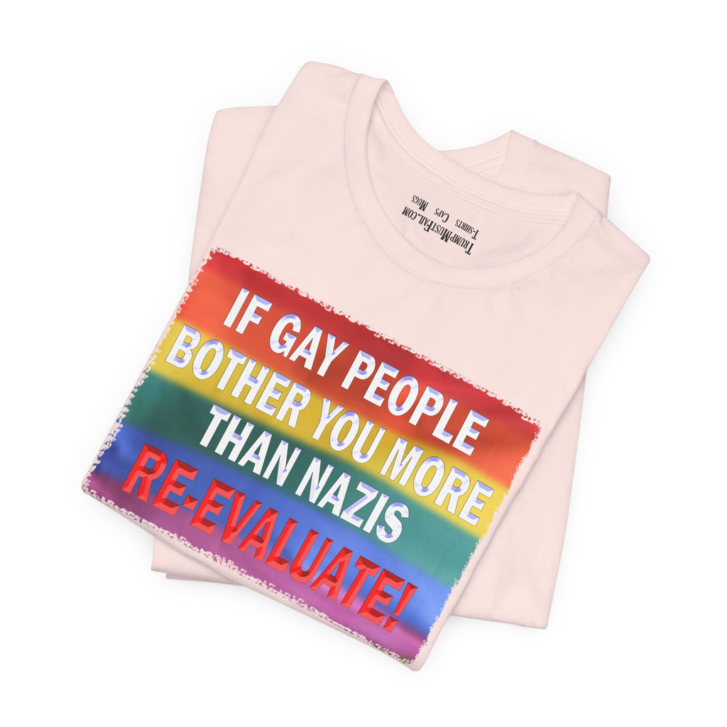 RE-EVALUATE T-SHIRT/SOFT PINK
