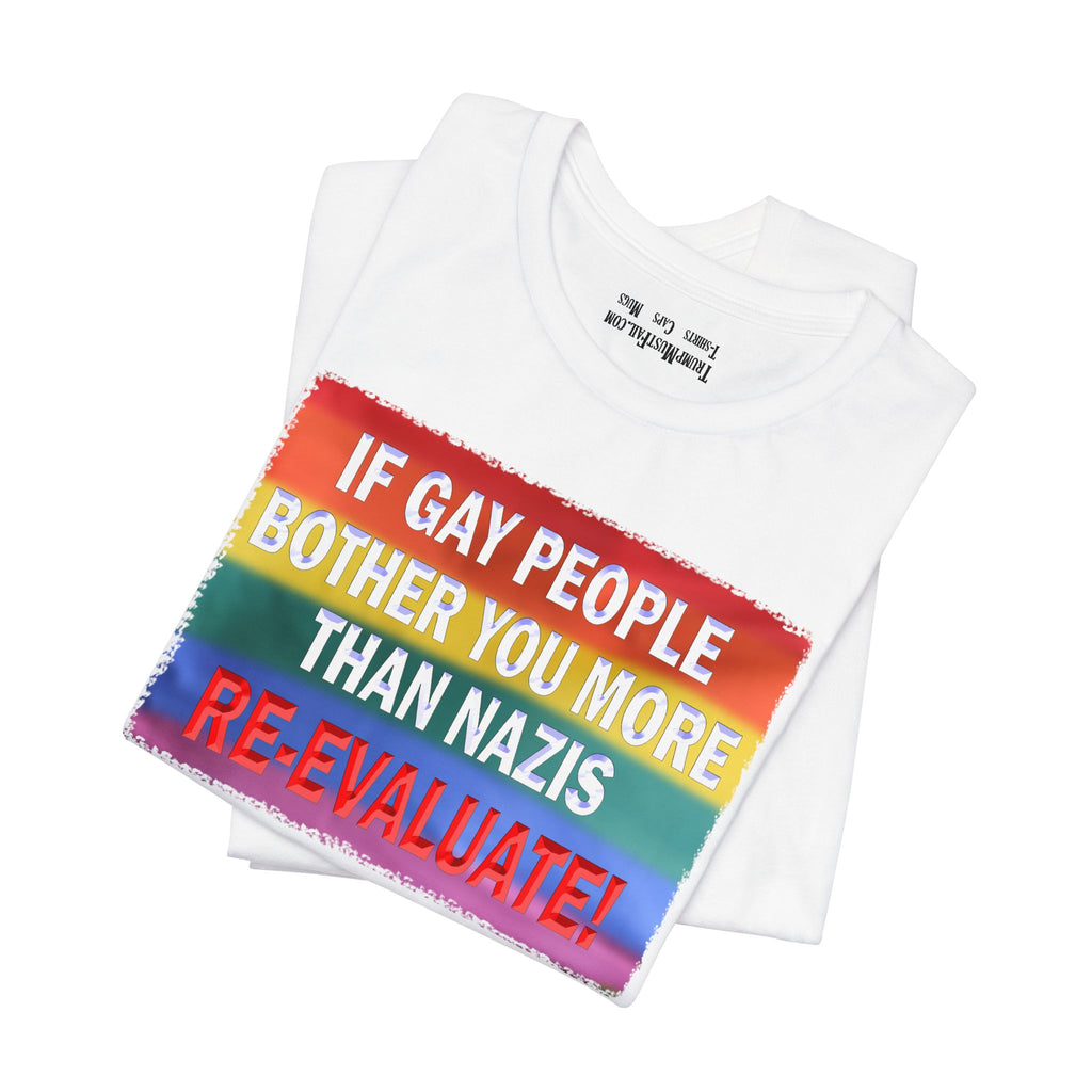 RE-EVALUATE T-SHIRT/WHITE