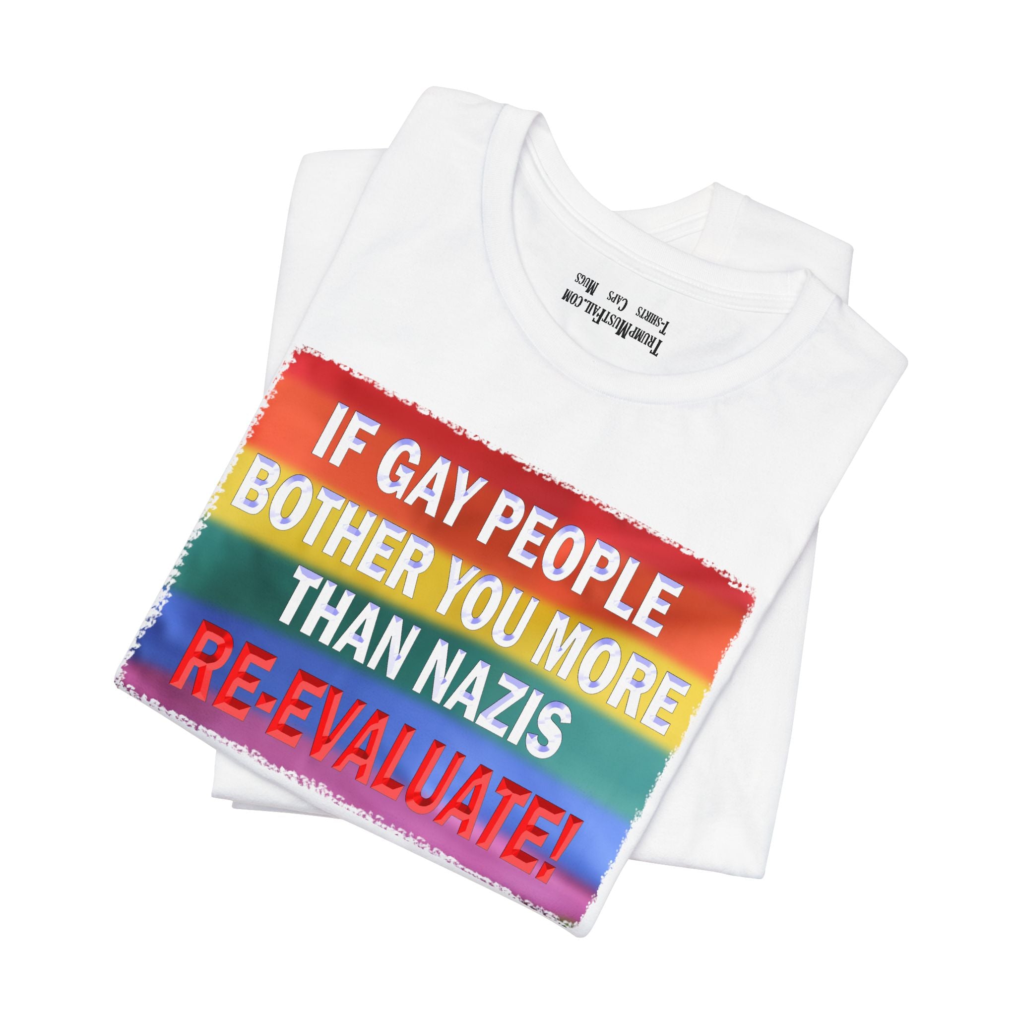 RE-EVALUATE T-SHIRT/WHITE