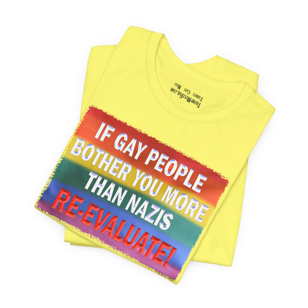 RE-EVALUATE T-SHIRT/YELLOW