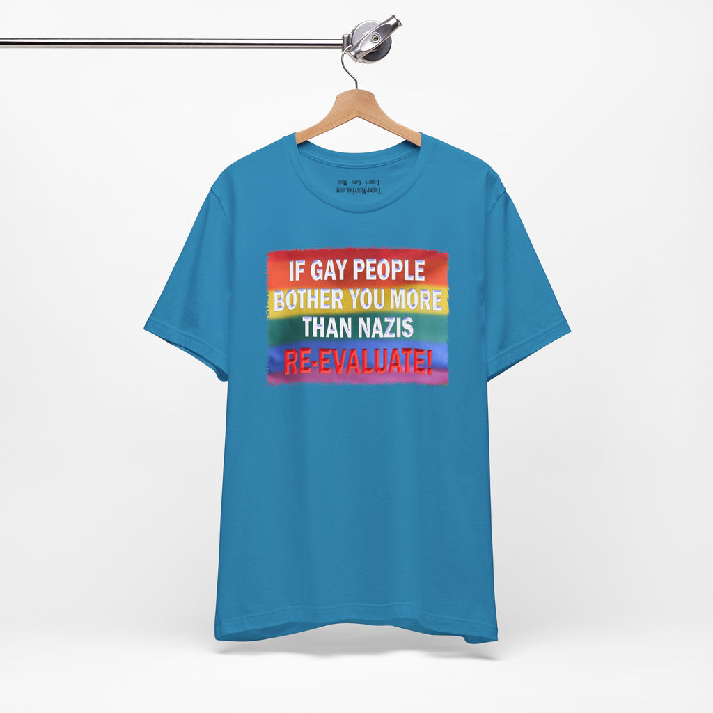 RE-EVALUATE T-SHIRT/AQUA