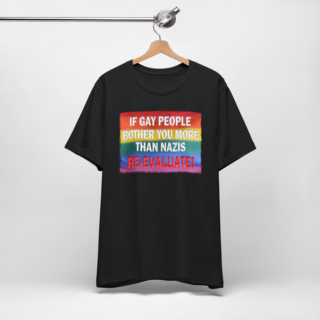 RE-EVALUATE T-SHIRT/BLACK