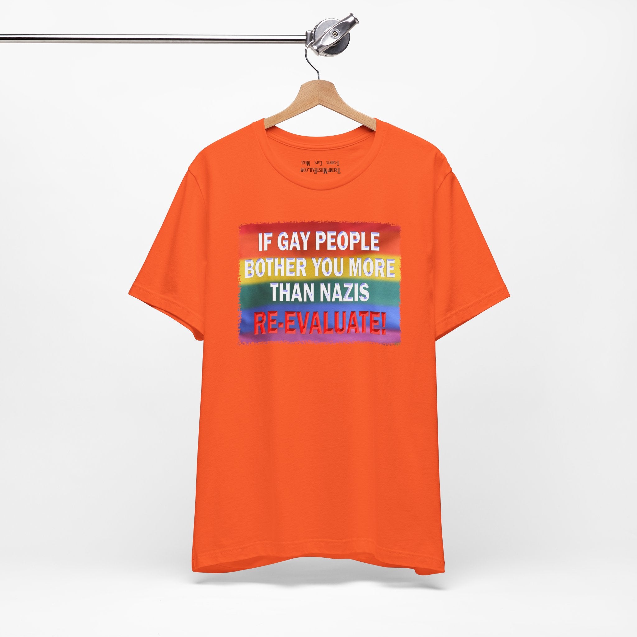 RE-EVALUATE T-SHIRT/ORANGE