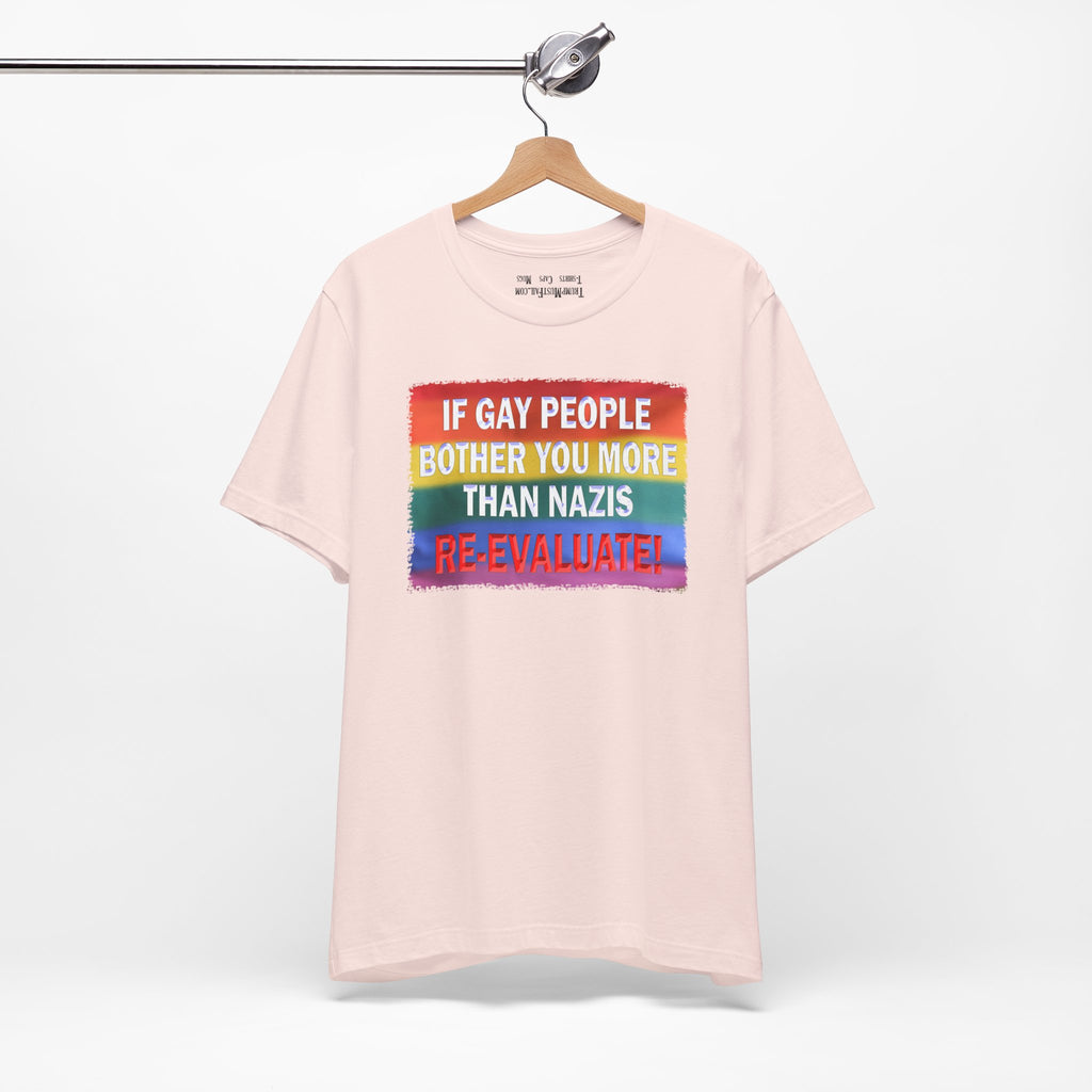 RE-EVALUATE T-SHIRT/SOFT PINK