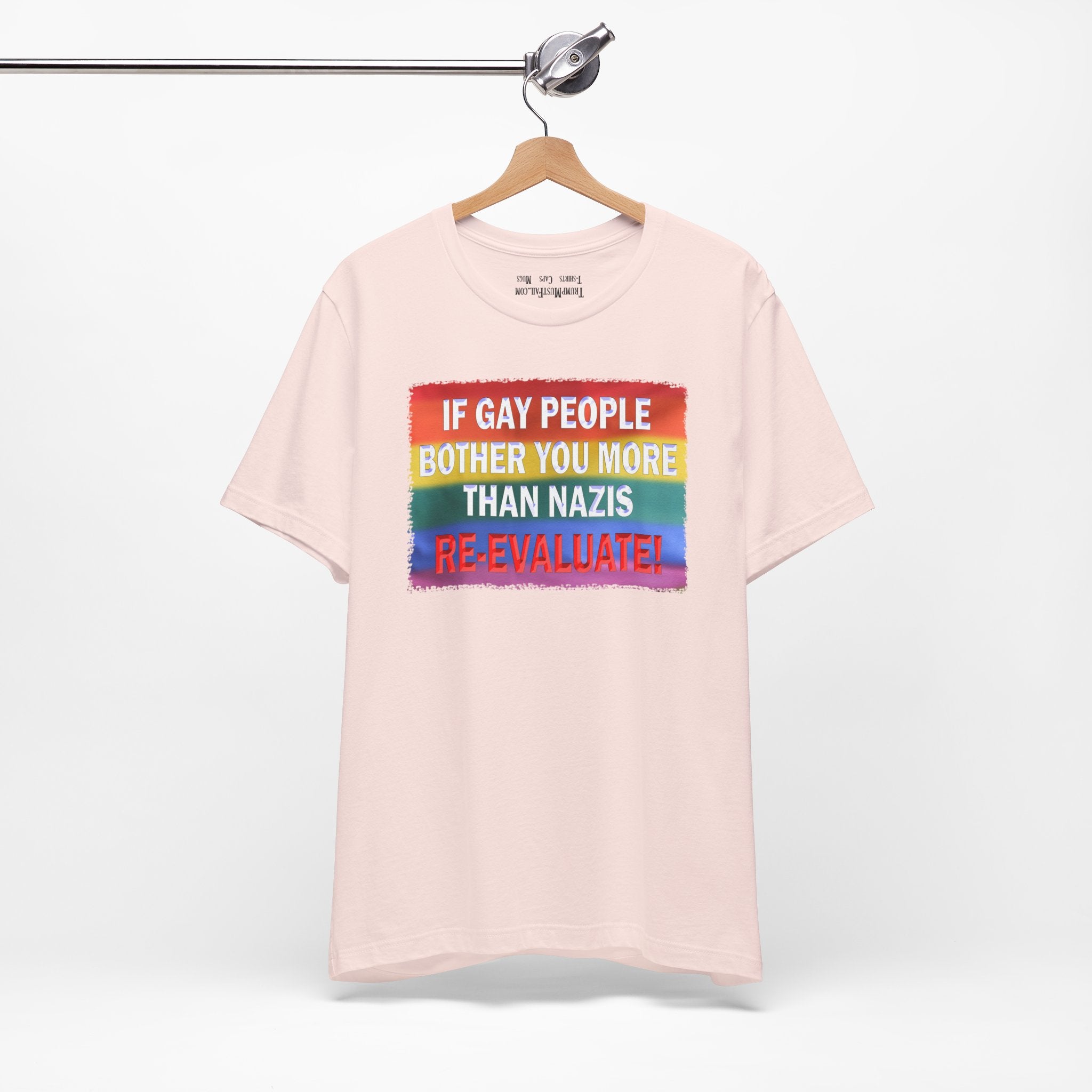 RE-EVALUATE T-SHIRT/SOFT PINK