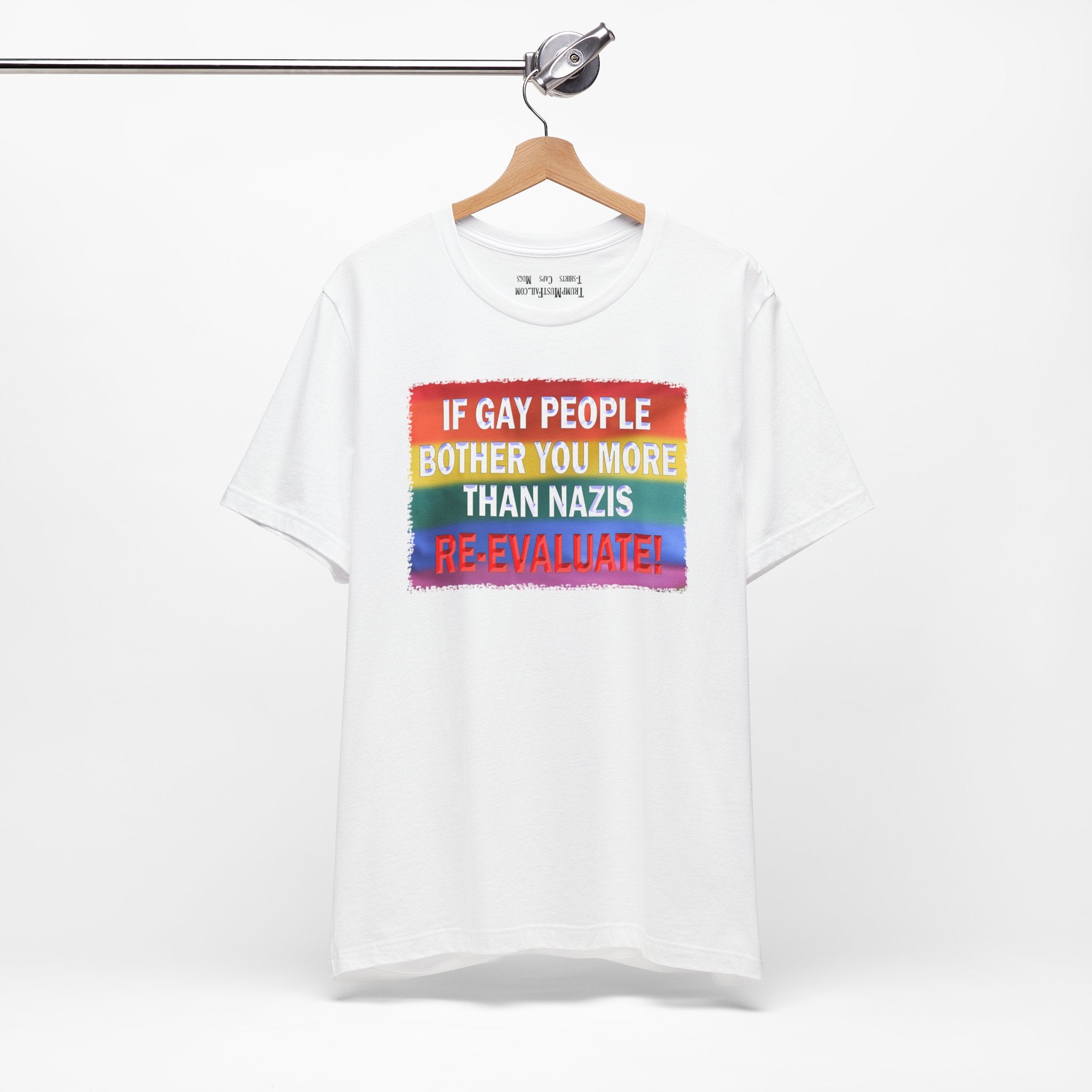 RE-EVALUATE T-SHIRT/WHITE