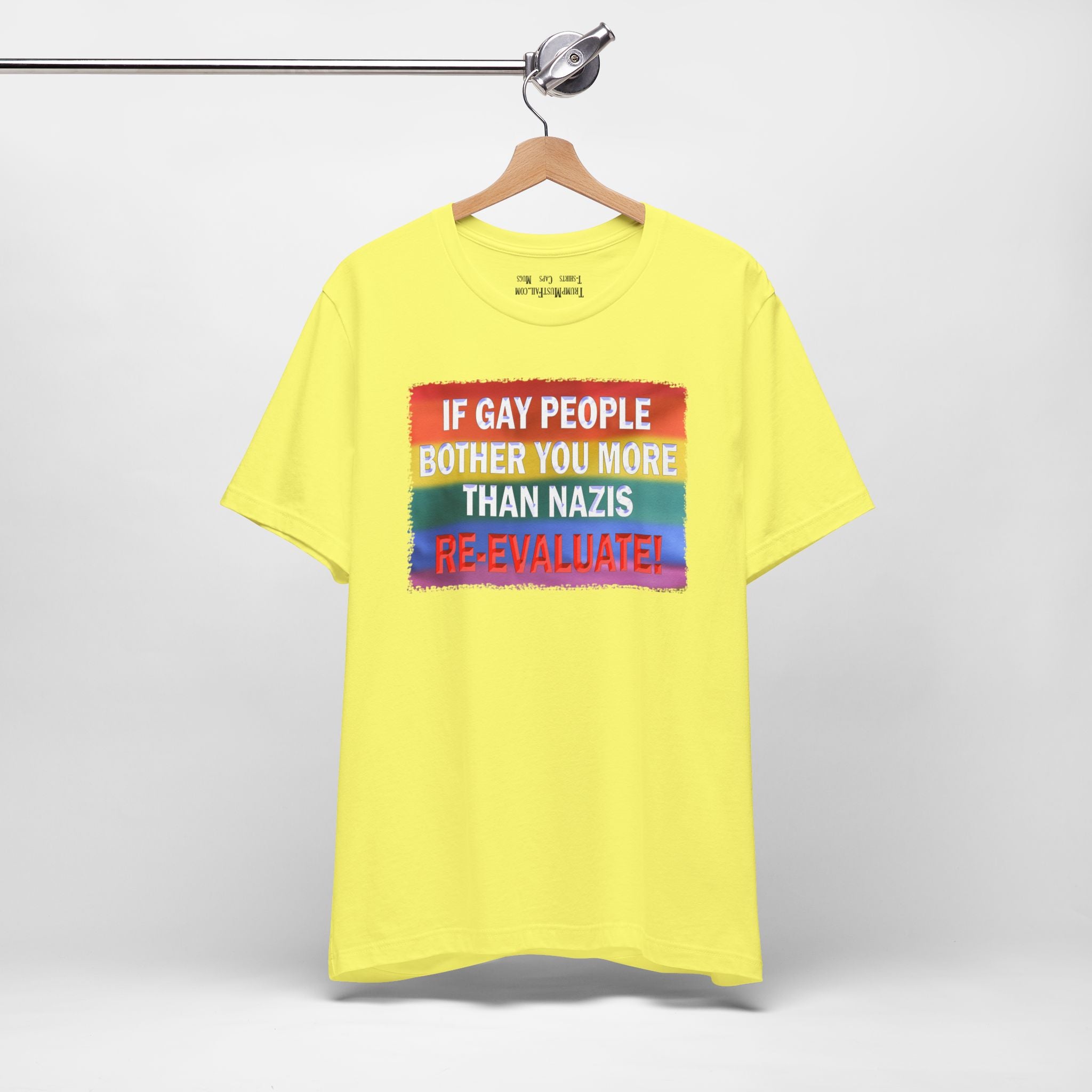 RE-EVALUATE T-SHIRT/YELLOW