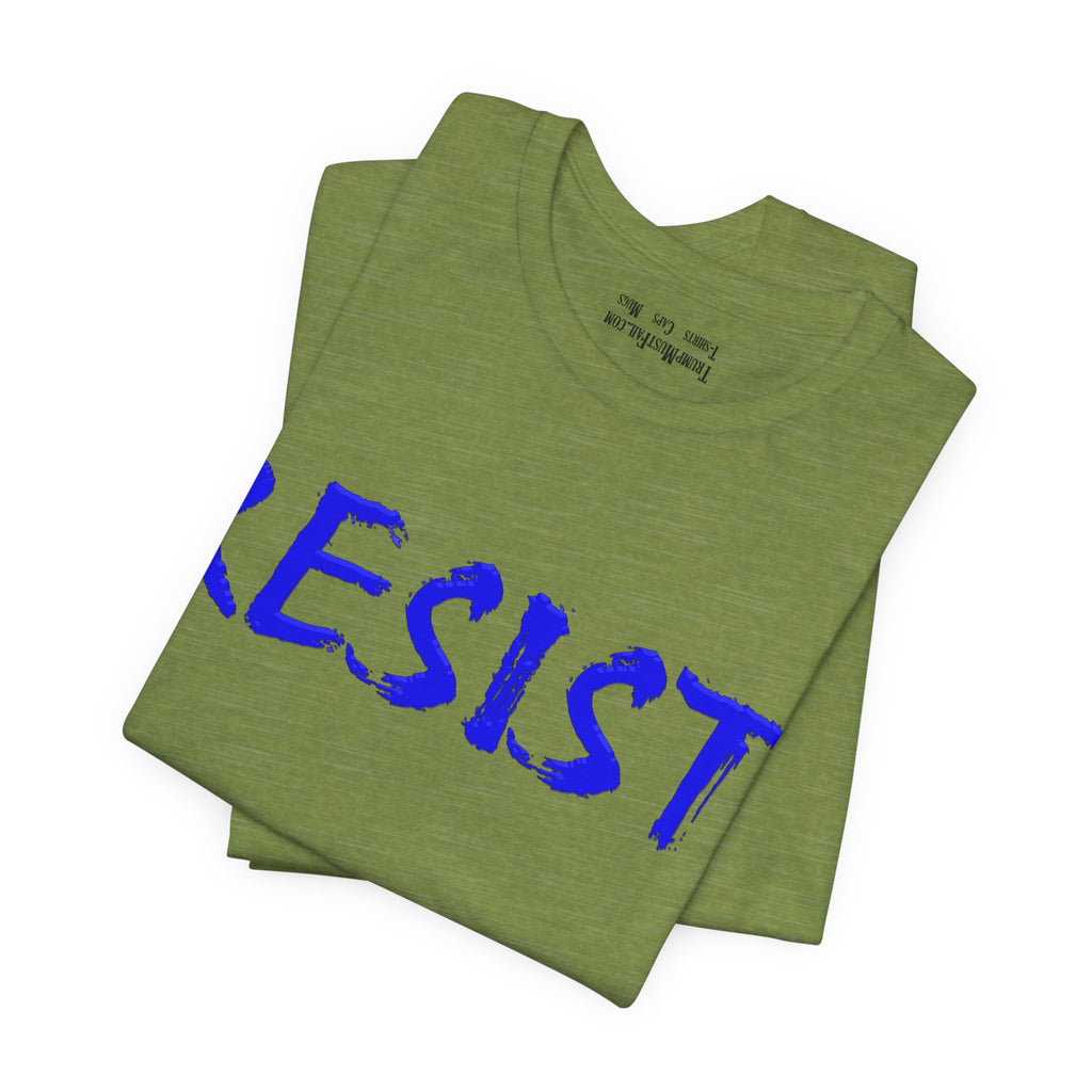RESIST! T-SHIRT/HEATHER GREEN