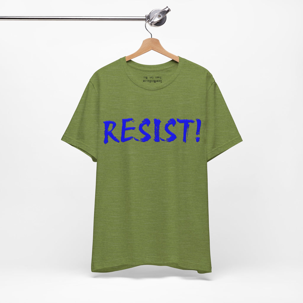 RESIST! T-SHIRT/HEATHER GREEN