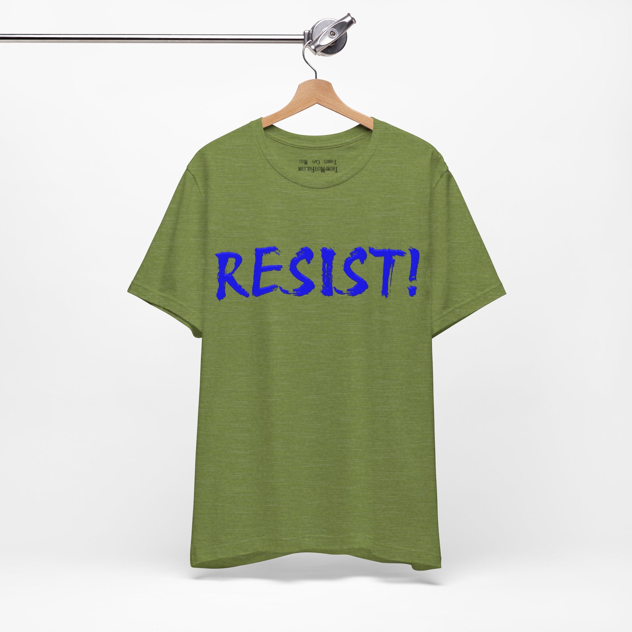 RESIST! T-SHIRT/HEATHER GREEN