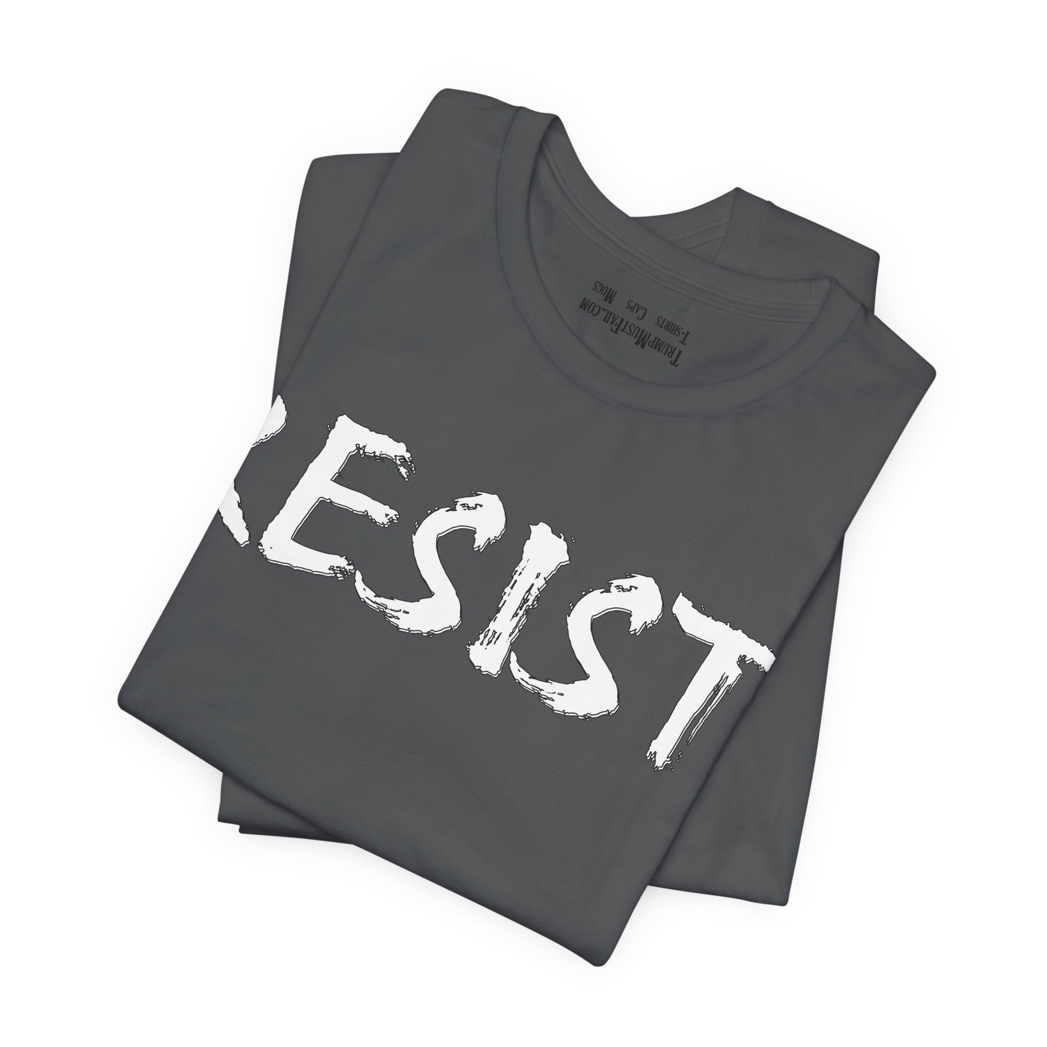 RESIST WHITE T-SHIRT/ASPHALT