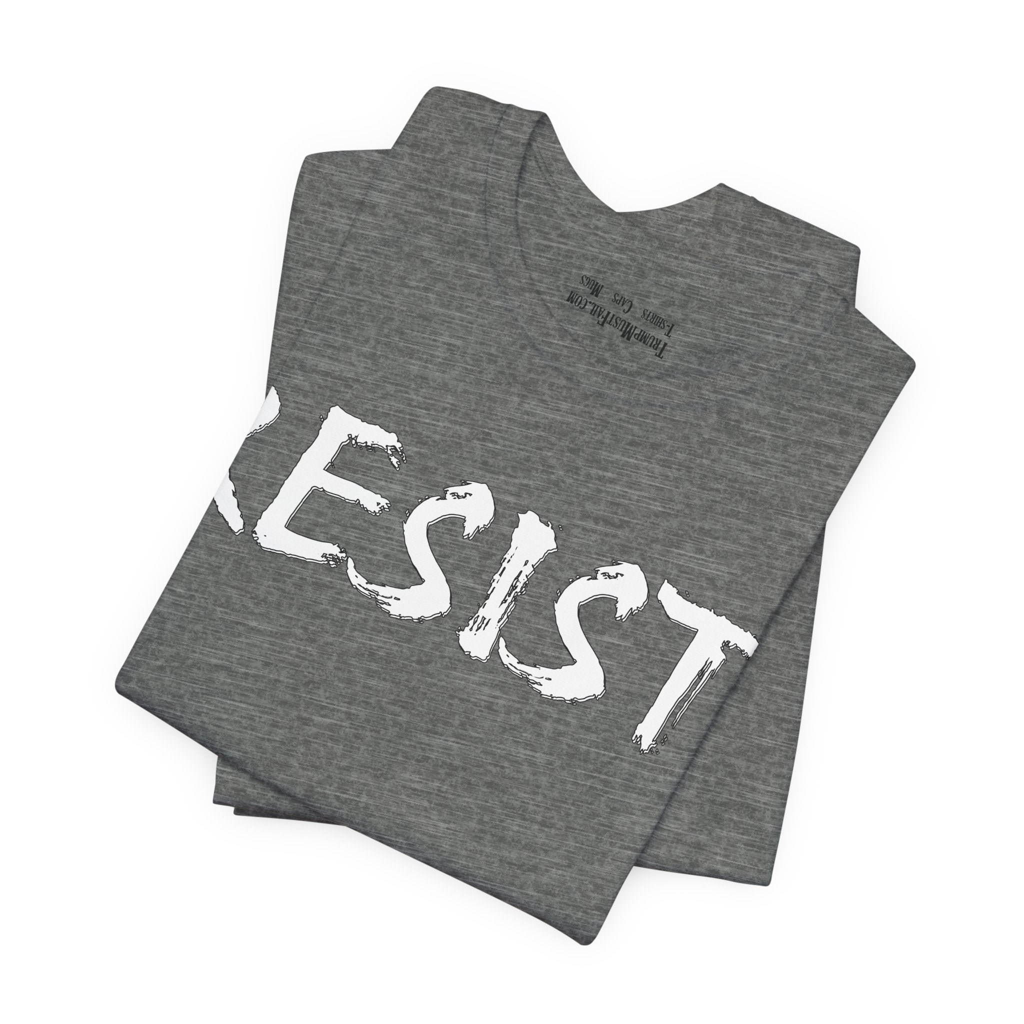 RESIST WHITE T-SHIRT/DEEP HEATHER
