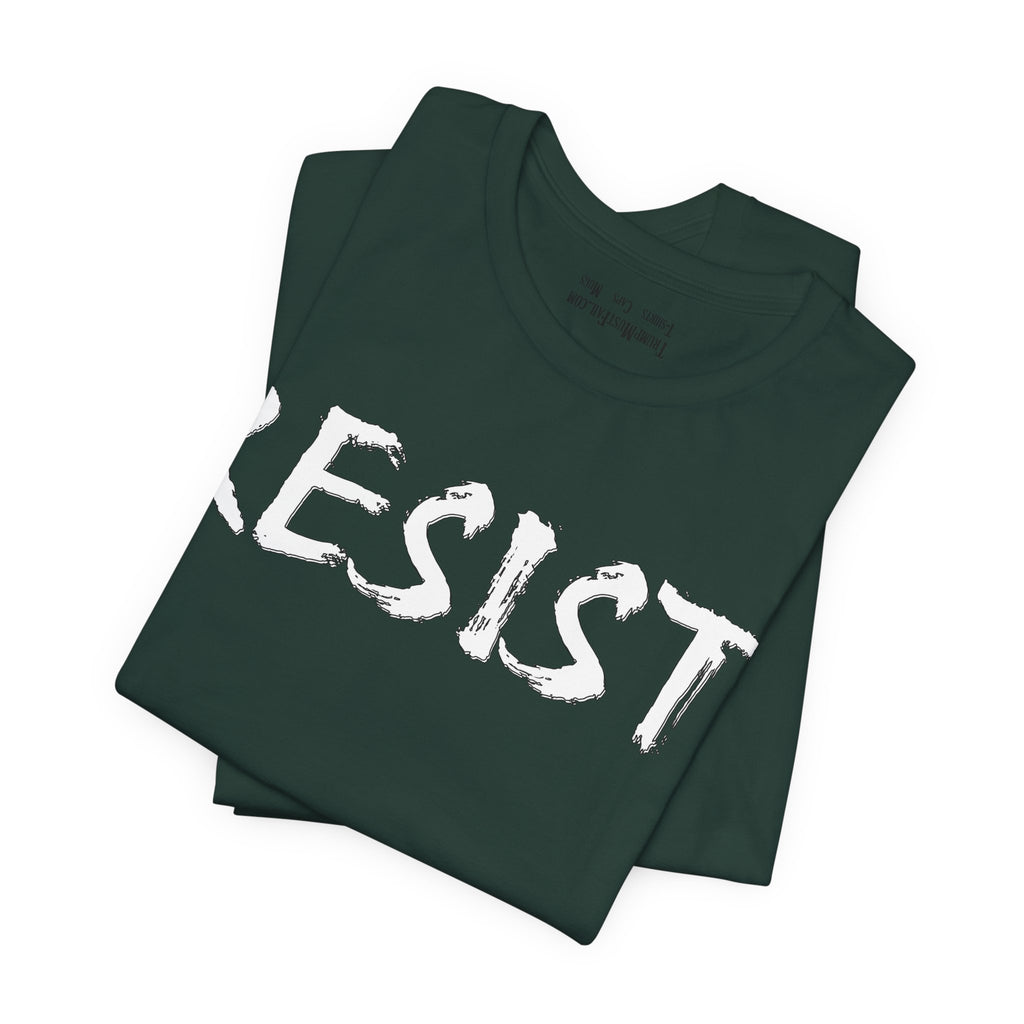 RESIST WHITE  T-SHIRT/FOREST
