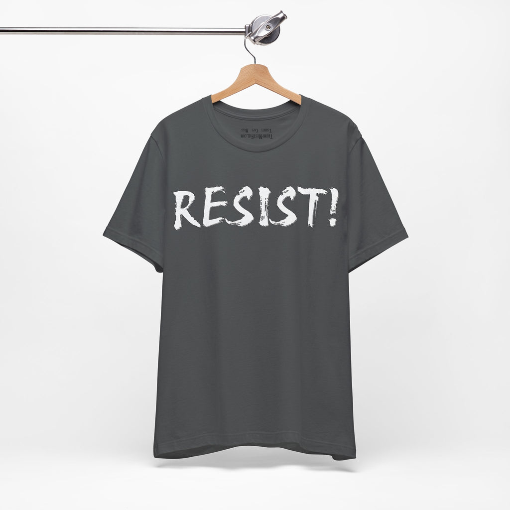 RESIST WHITE T-SHIRT/ASPHALT