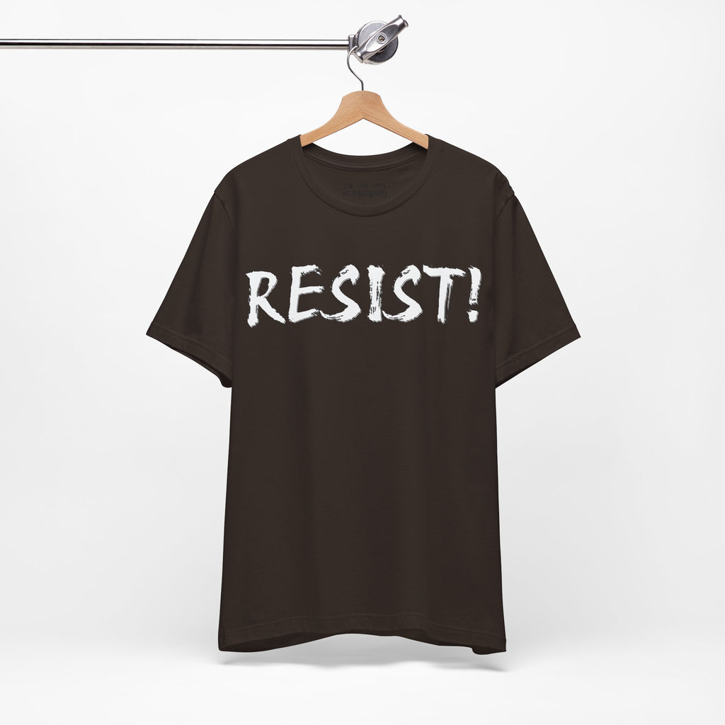 RESIST T-SHIRT/BROWN
