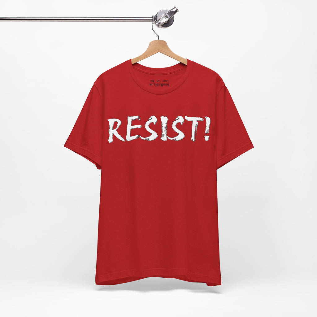 RESIST WHITE T-SHIRT/RED